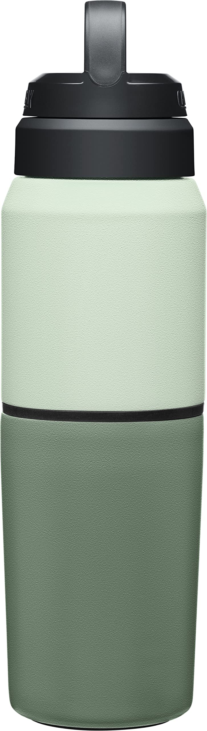 Camelbak Multibev Water Bottle & Travel Cup - Vacuum Insulated Stainless Steel - Moss/Mint - 17Oz Bottle & 12Oz Cup