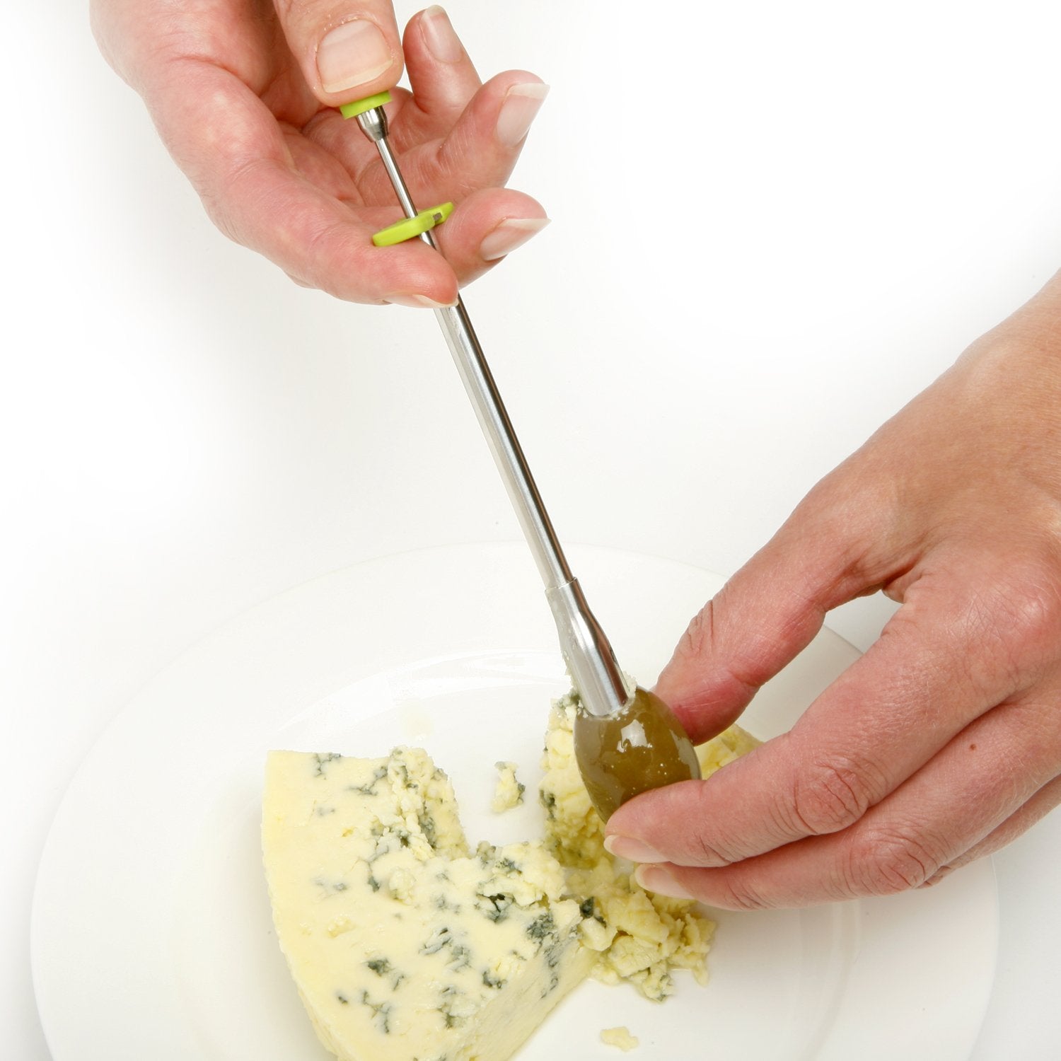 Norpro 1363 Stainless Steel Olive Stuffer, With Comfort Grips, 5.25'', Green