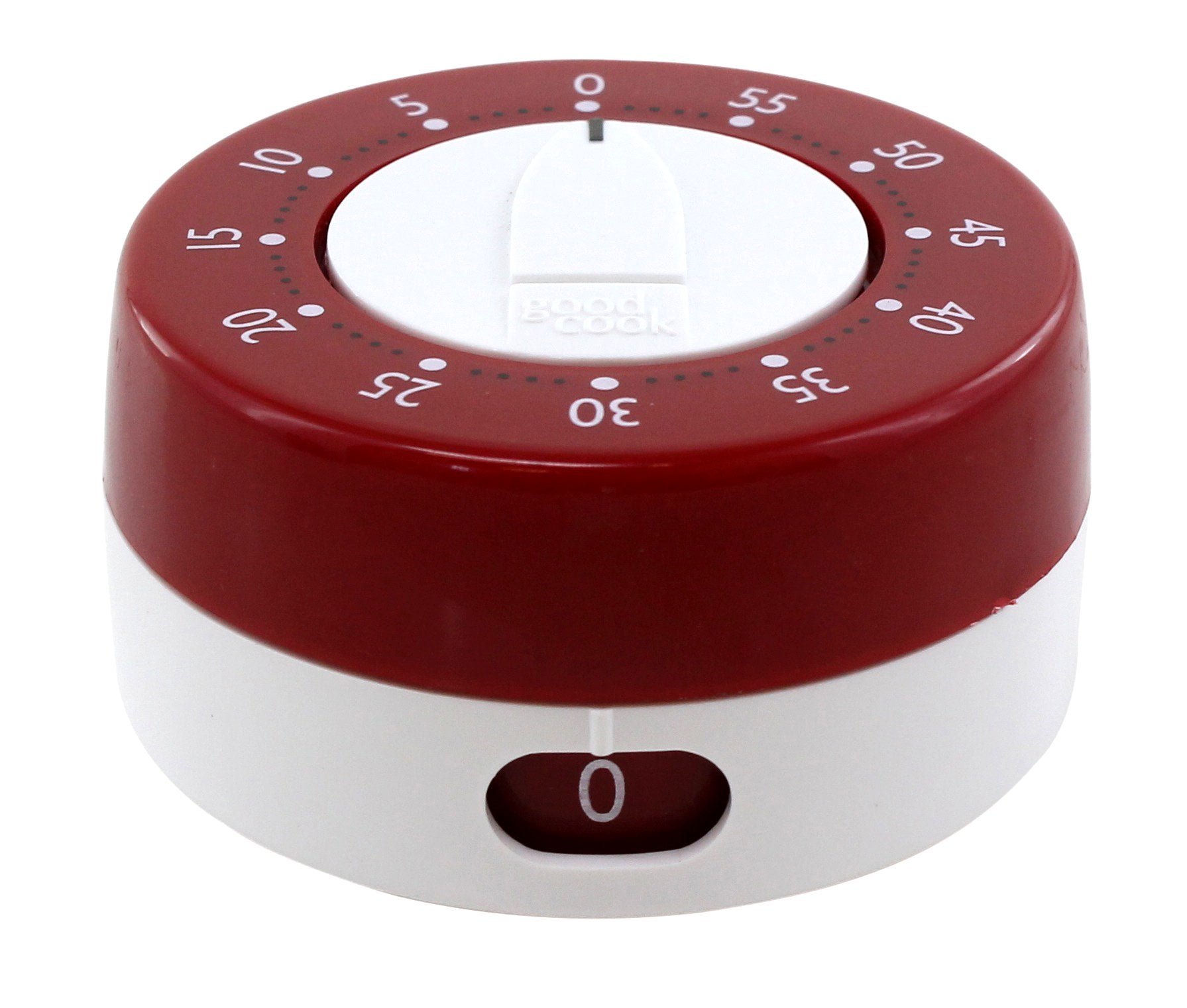 GoodCook Precision Long-Ring Timer, Medium Size, Red & White Plastic, Model 25305