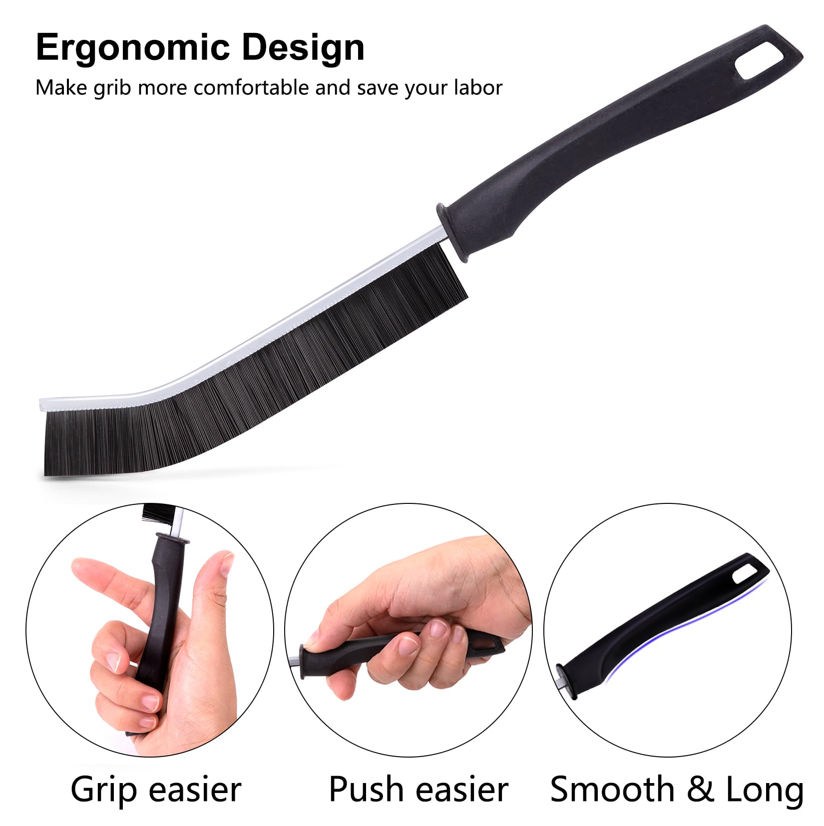 2Pcs Gap Cleaning Brush  Ginsco Hard Bristle Brush for Cleaning  Crevice Cleaning Tool Multifunctional Brushes for Household Use  Small Cleaning Brush for Shutter Door Window Track Kitchen