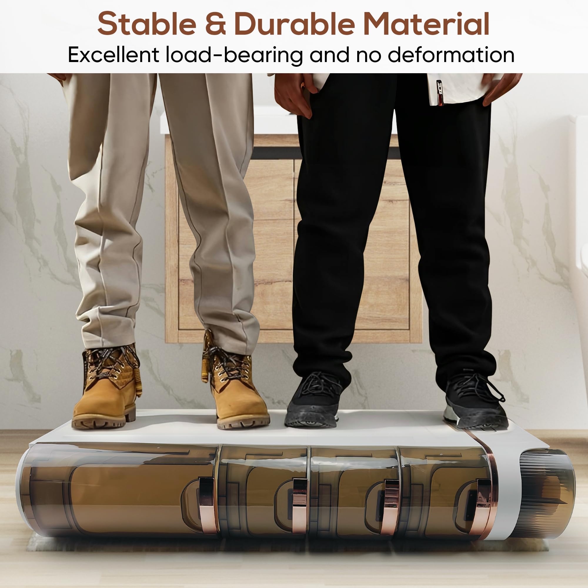 4 Drawers Slim Bathroom Storage Cabinet, Narrow Floor Cabinet With Wheels Toilet Paper Holder, Waterproof Bathroom Storage Organ