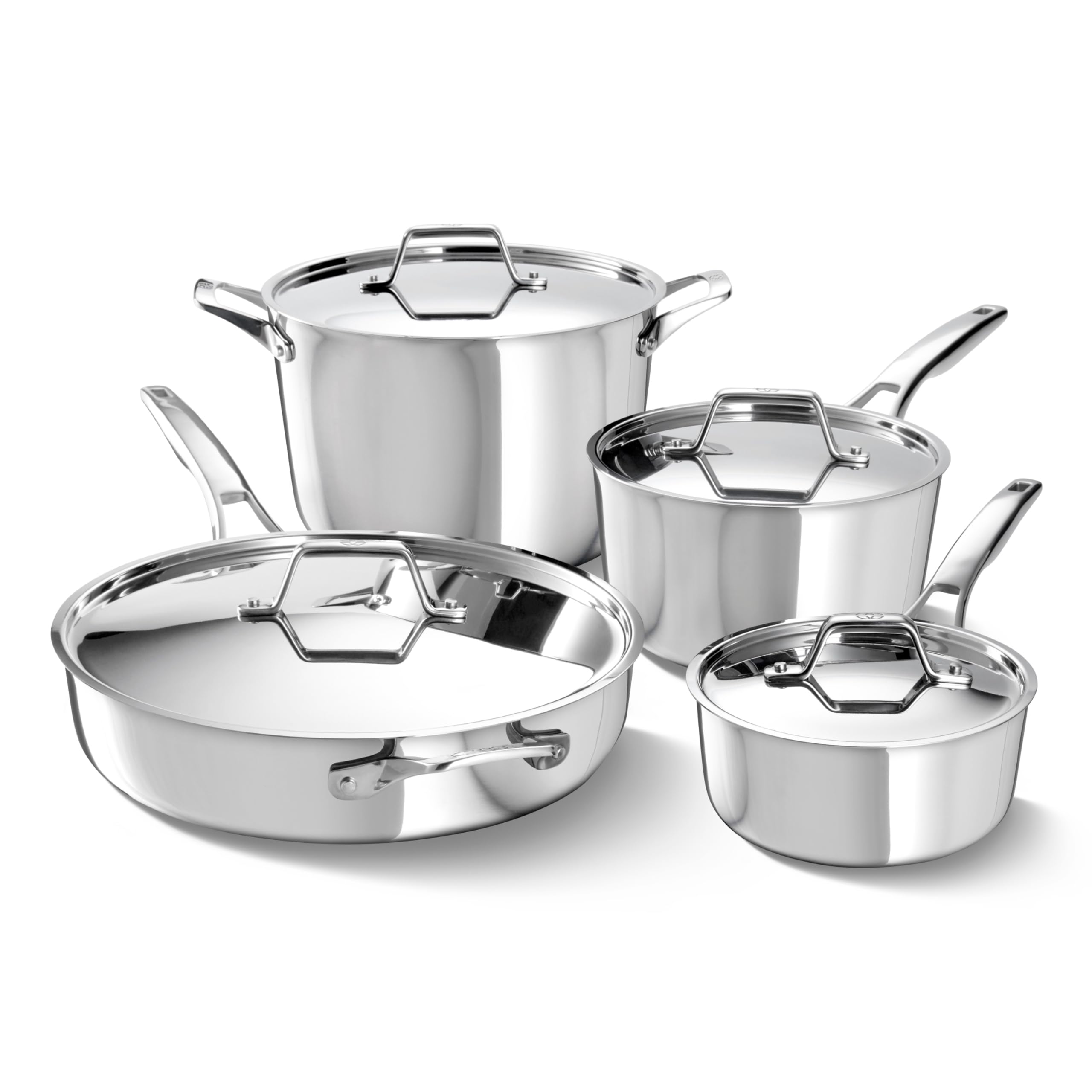 Premier Stainless Steel 8-Piece Cookware Set