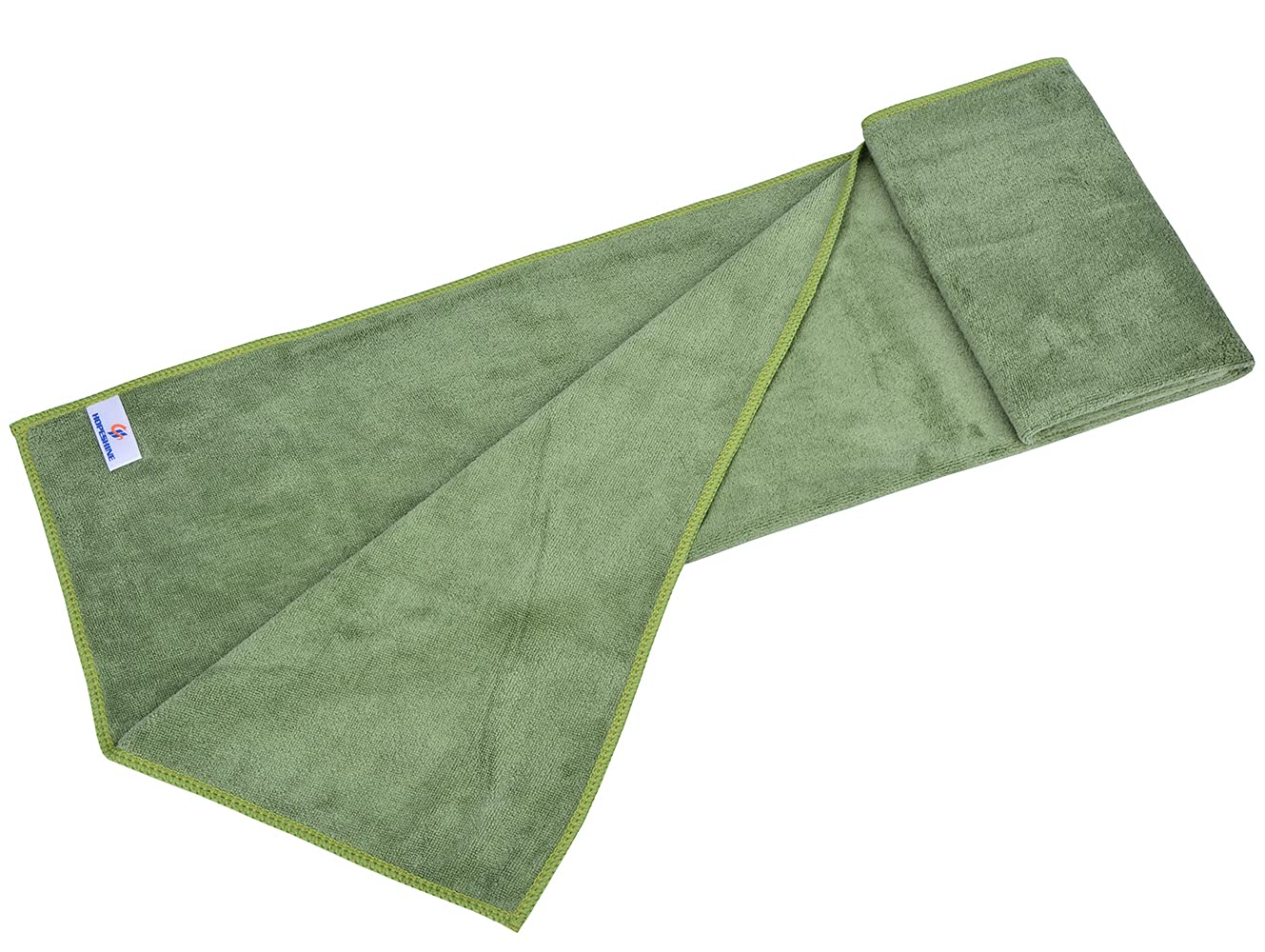 Hopeshine Microfiber Gym Towels Fast Drying Sports Towel Fitness Workout Sweat Towels For Men & Women 3-Pack (Army Green X3, 16I