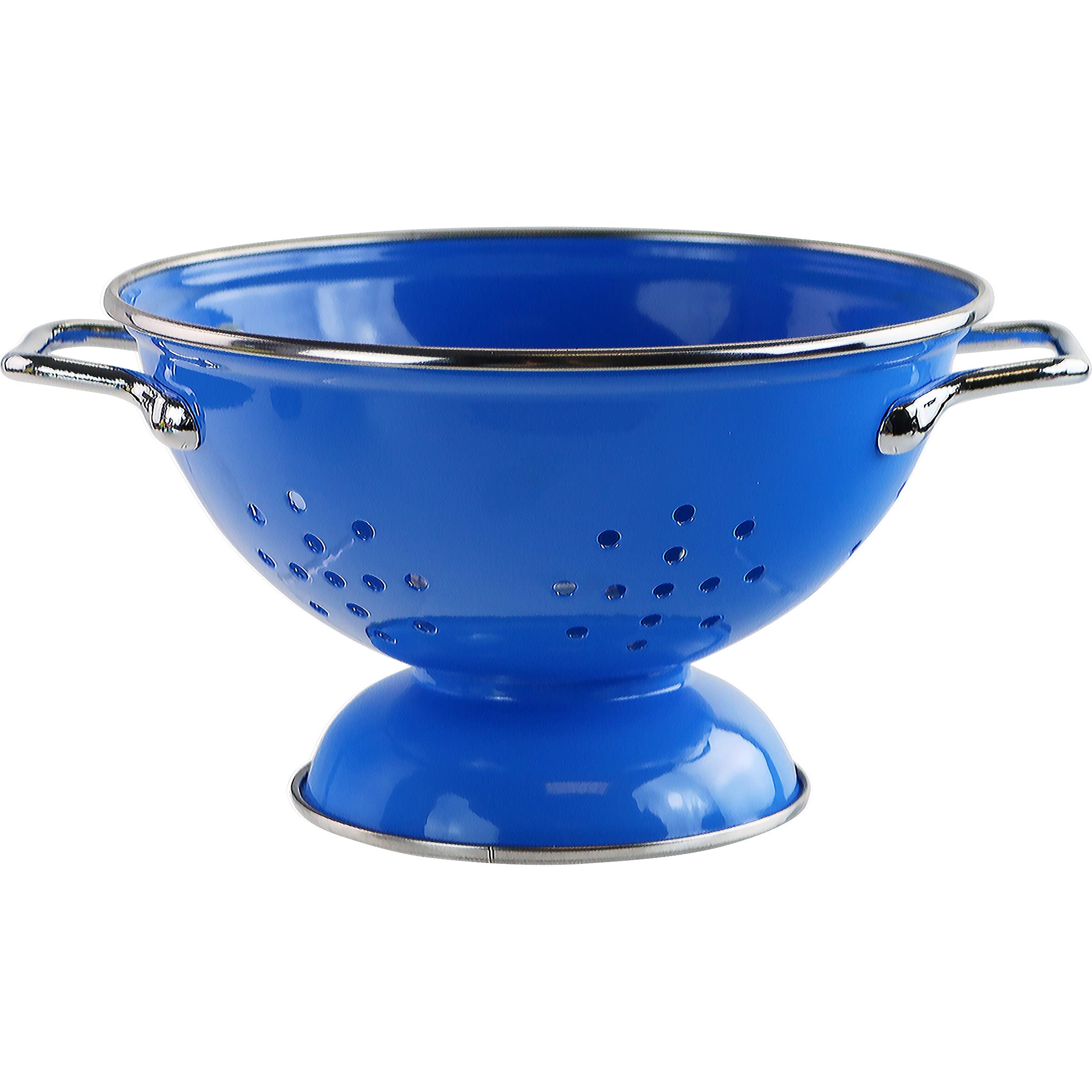 Calypso Basics By Reston Lloyd Powder Coated Enameled Colander, 1 Quart, Azure