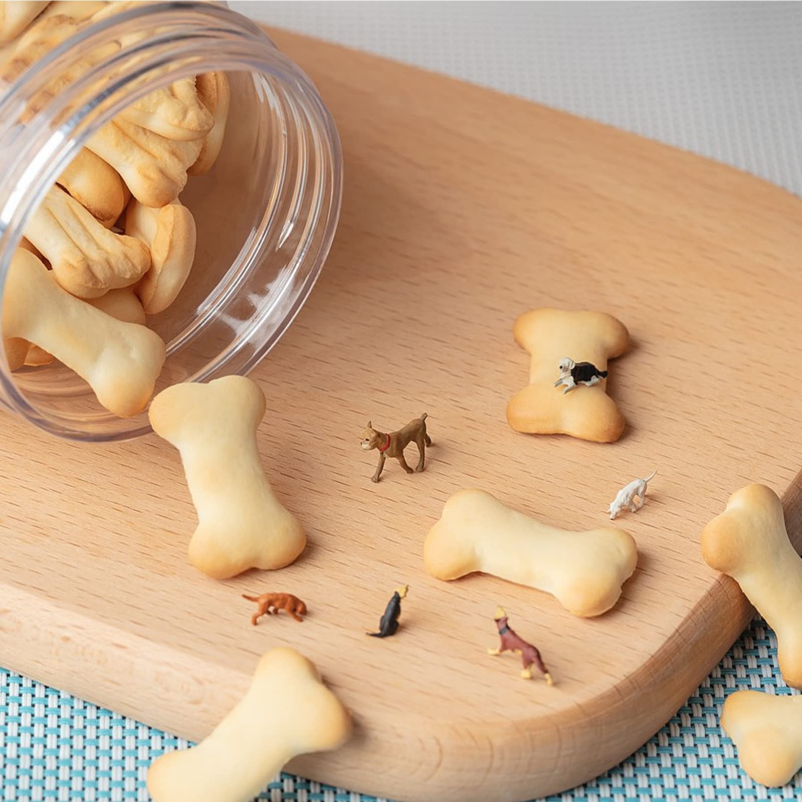 Cookie Cutters,6 Pcs Bone And Dog Footprints Cookie Cutters Set Stainless Steel Biscuit Cutters Dog Theme Party Cookie Cutter Do