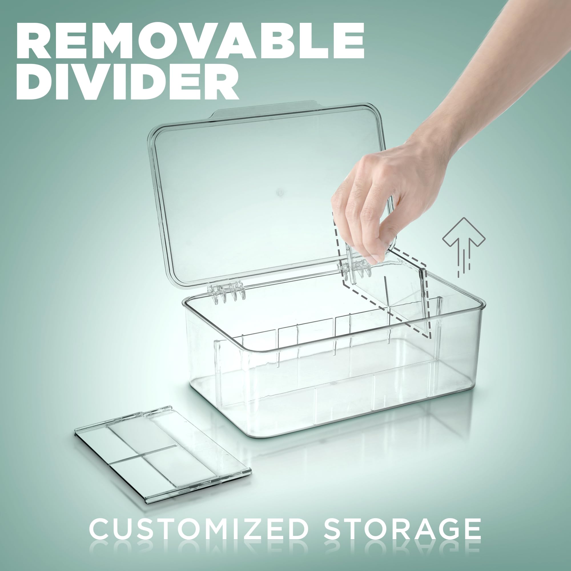 Utopia Home 3 Pack Tea Bag Organizer - Stackable Tea Bag Storage Organizer With Lid - Tea Bag Holder For Kitchen Organizers And