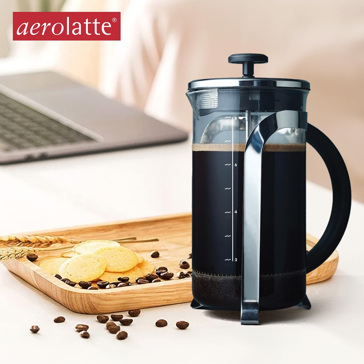aerolatte 8-Cup French Press Coffee Maker  34-Ounce