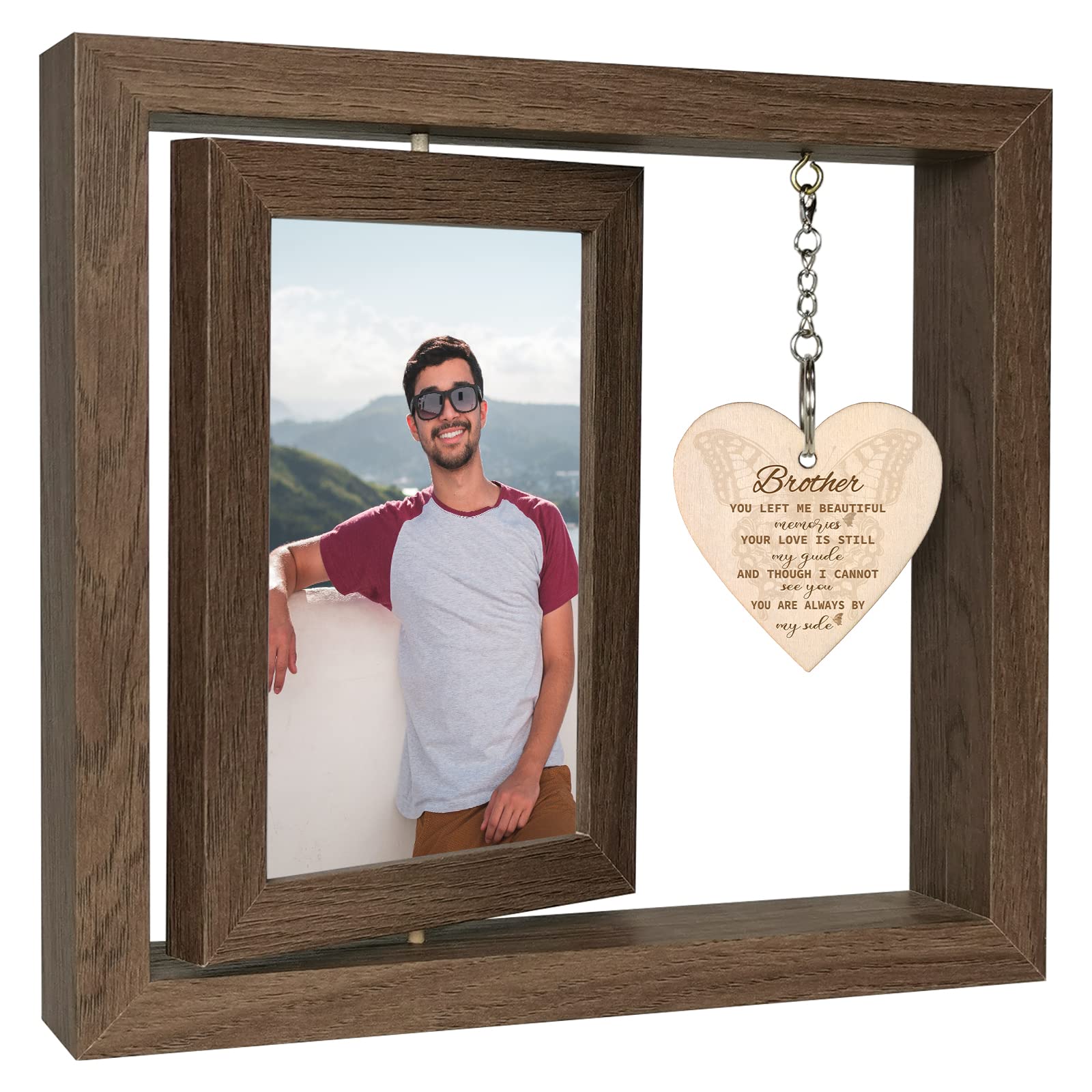 EYITUPC Sympathy Gifts for Loss of Brother Memorial Picture Frame, In Memory of Loved One Gifts Brother Bereavement Gifts