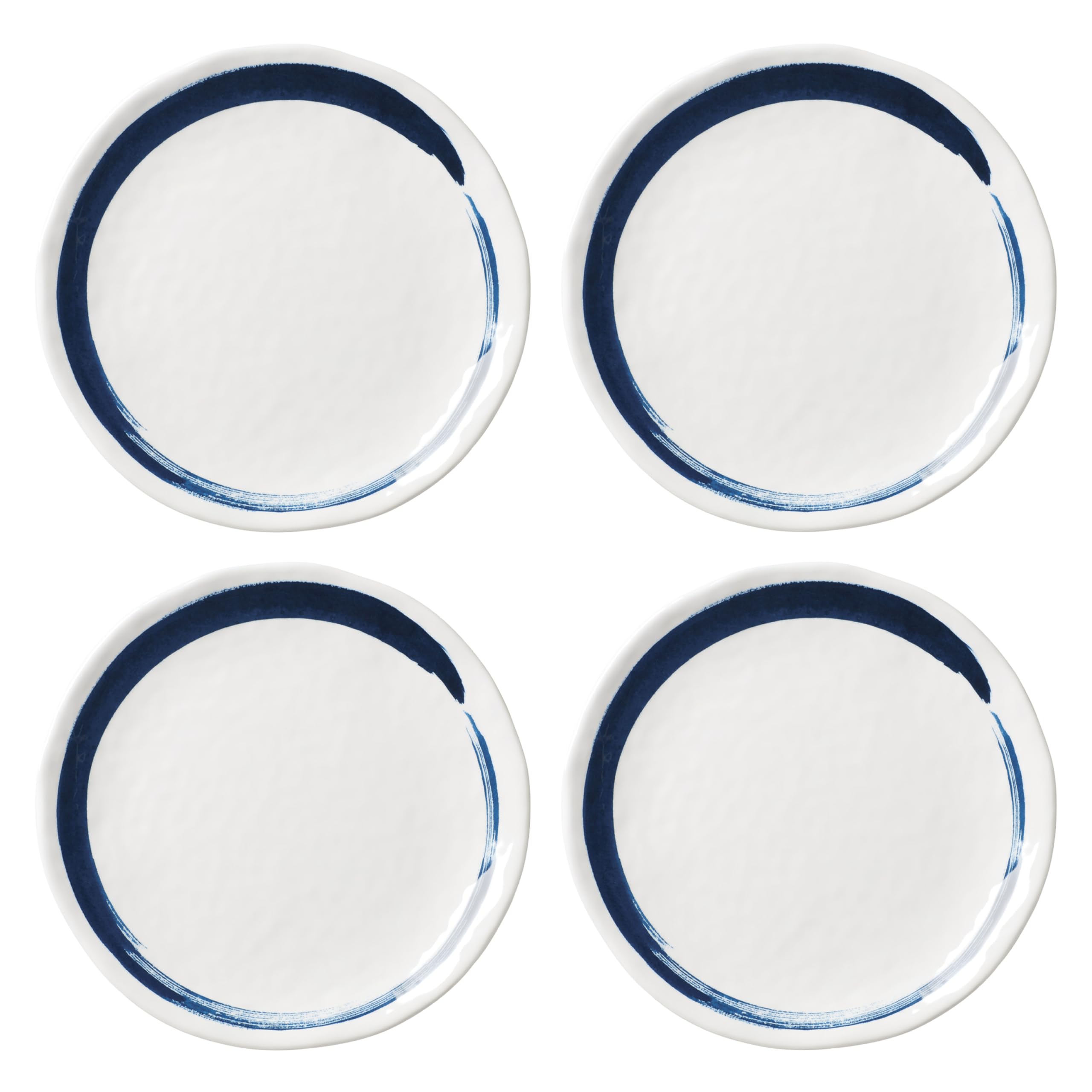 Lenox 895237 Blue Bay Melamine Dinner Plates, Set of 4, Lightweight Melamine Material