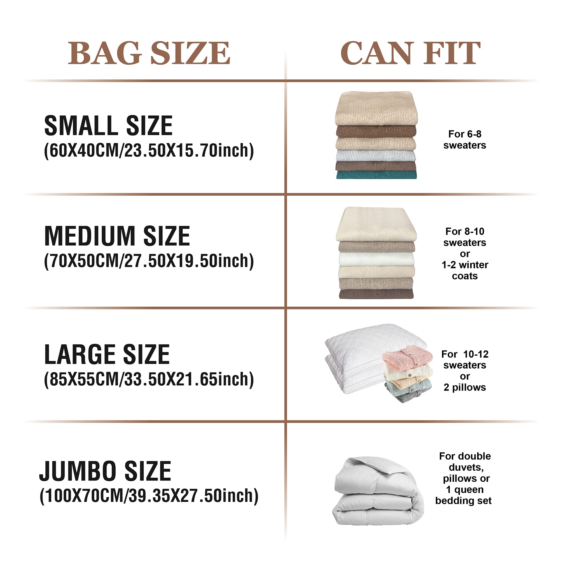 Vacuum Storage Bags  10 Small Space Saver Bags Vacuum Seal/Sealer Bags with Pump for Clothes  Comforters  Blankets  Bedding