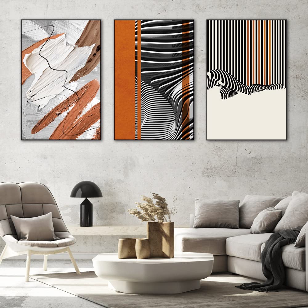 Canvas Wall Art Aesthetic Abstract Graffiti Large 32'' X 24'' Set Of 3 Minimalist Wall Decor Modern Nature Art Posters Prints Fr