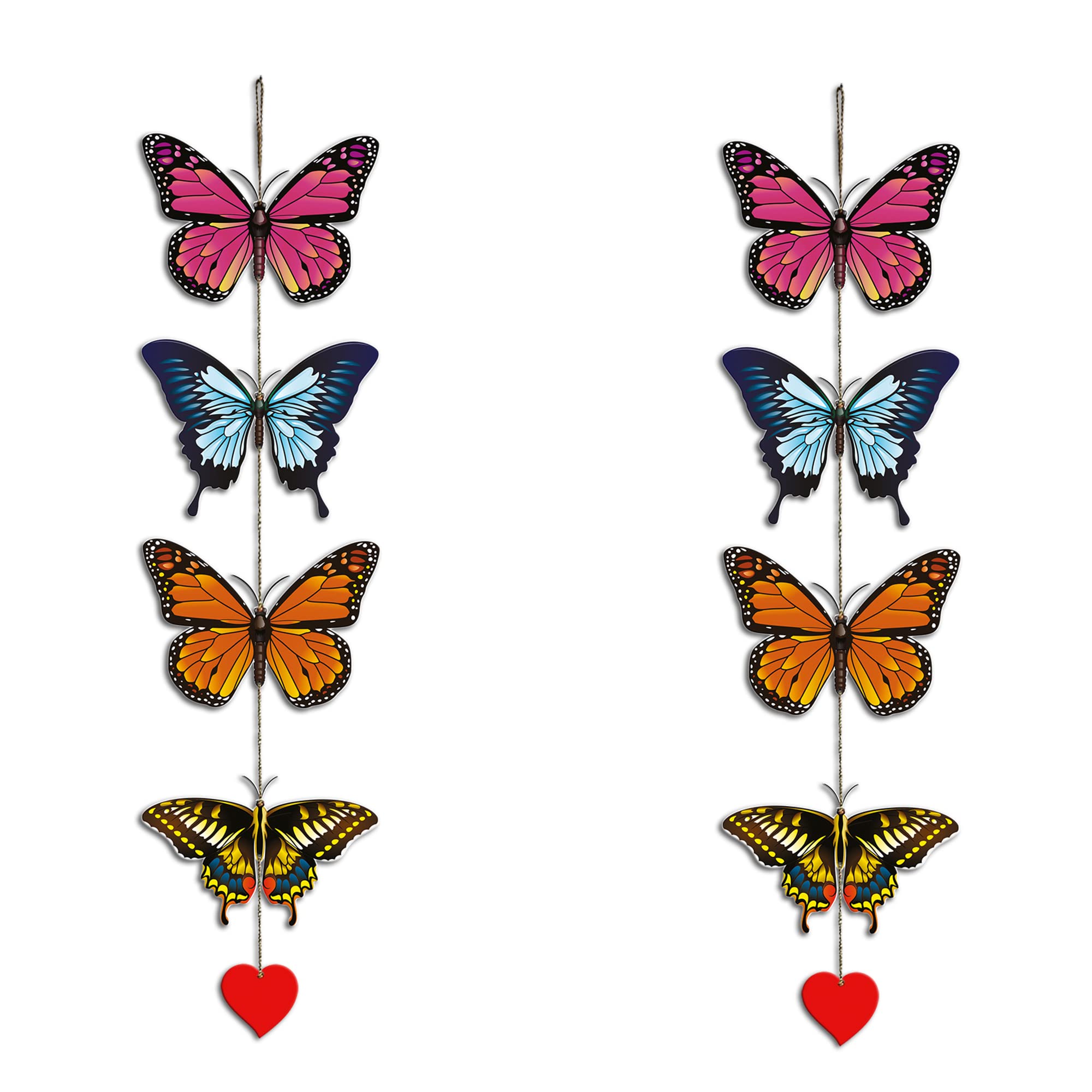 Artvibes Beautiful Butterflies Wall and Door Hanging for HomeDecor (WH_5202N) multicolor