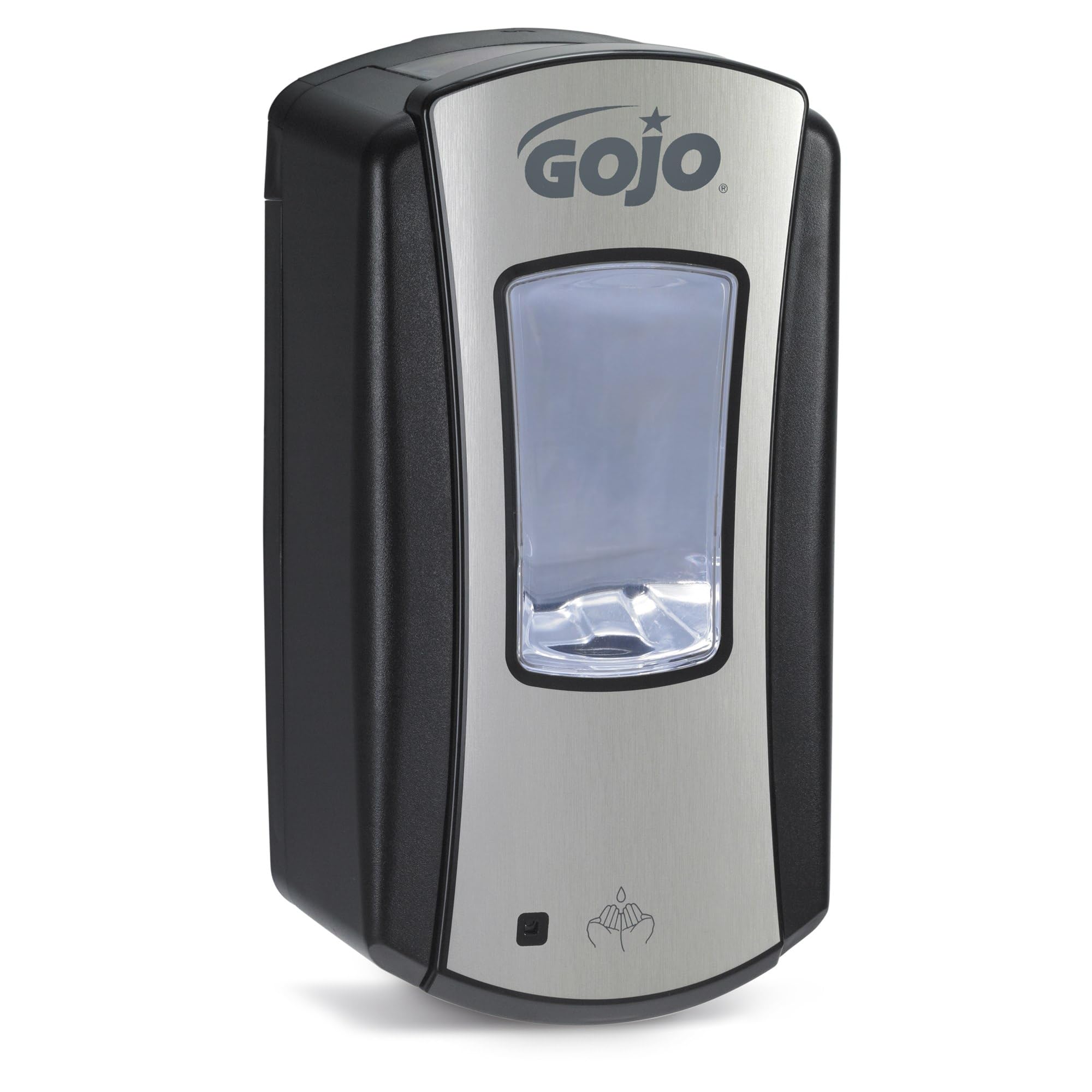 Gojo Ltx-12 Touch-Free Foam Hand Soap Dispenser, Chrome/Black, For 1200 Ml Gojo Ltx-12 Foam Hand Soap Refills (Pack Of 1) - 1919