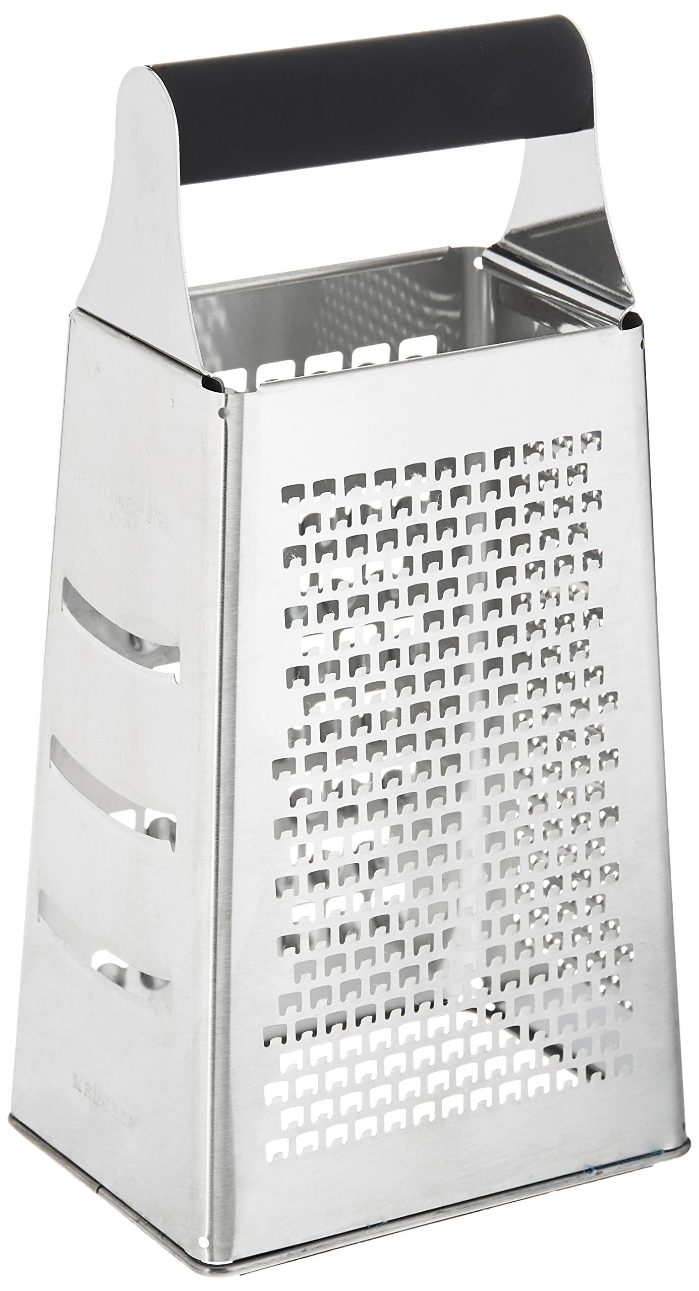 Mercer Culinary Mercer Grates 4 Sided Acid Etched Box Grater,Black