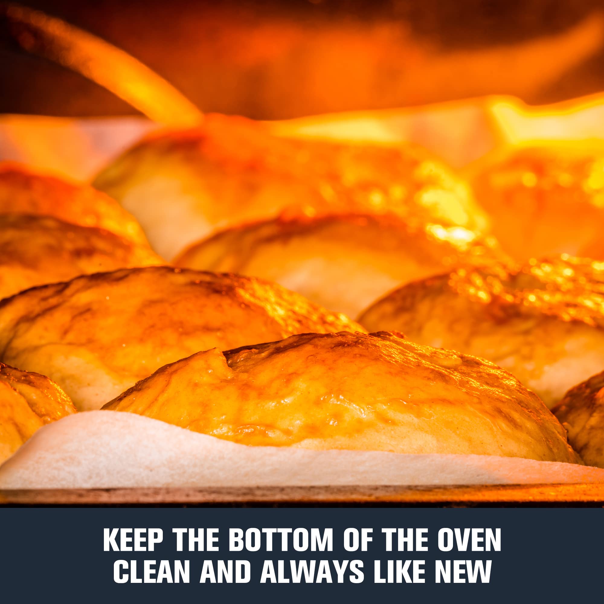 Non-Stick Oven Protector Mat - 2 Pack Thick Heavy Duty Oven Liners for Bottom of Oven  15.74''x 23.62'' Reusable Oven Mat  BPA and PFOA Oven Floor Protector Liner  Kitchen Friendly Cooking Accessory