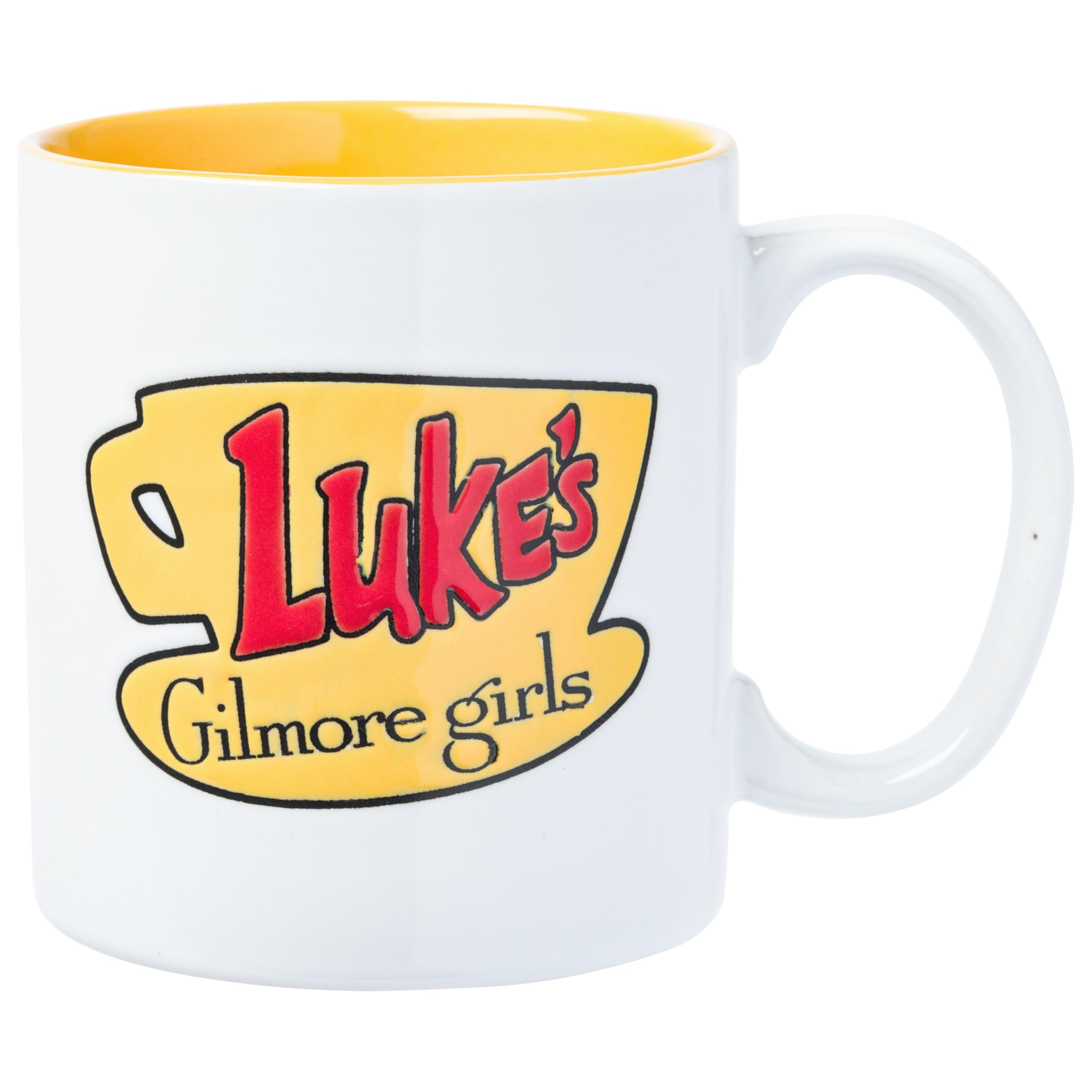 Silver Buffalo Gilmore Girls Luke'S Diner Logo Wax Resist Ceramic Mug, 20 Ounces