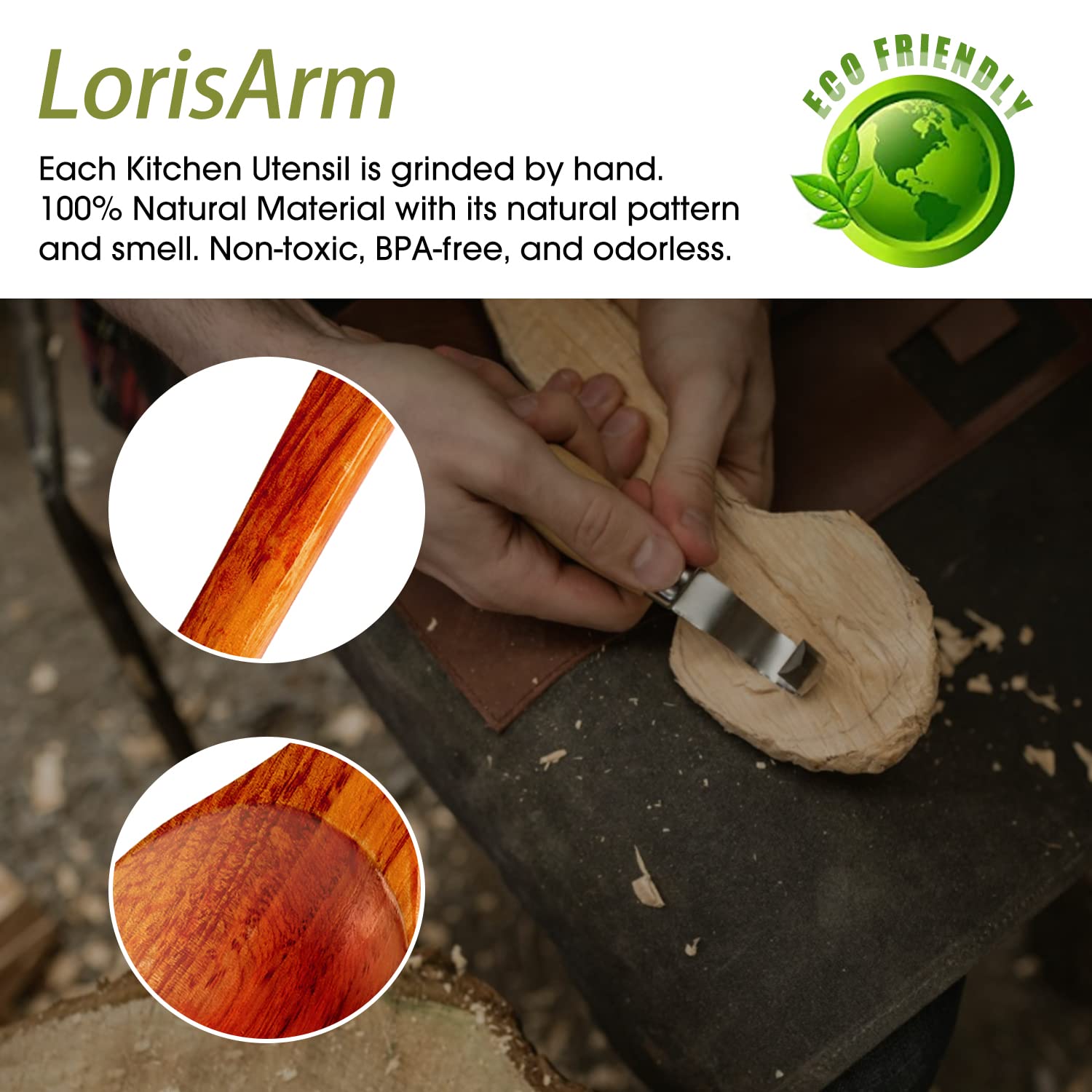 Lorisarm 12 Teak Wooden Spatula