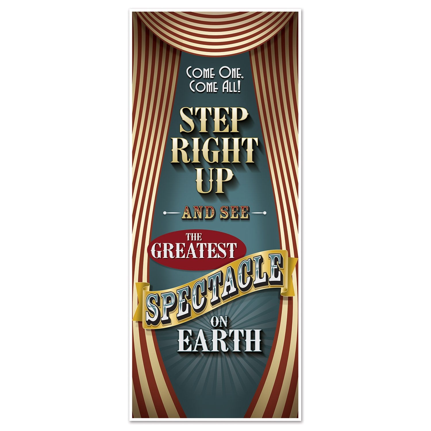 Beistle Vintage Circus Door Cover