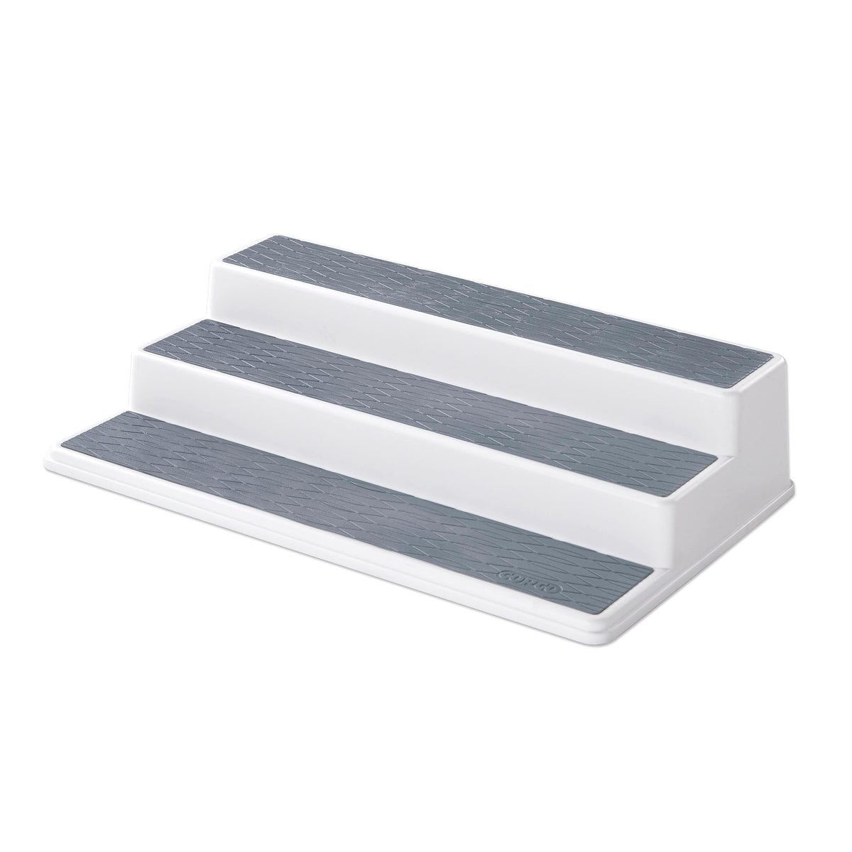 Copco Non-Skid 3-Tier Spice Pantry Organizer, 15-Inch, Durable Gray