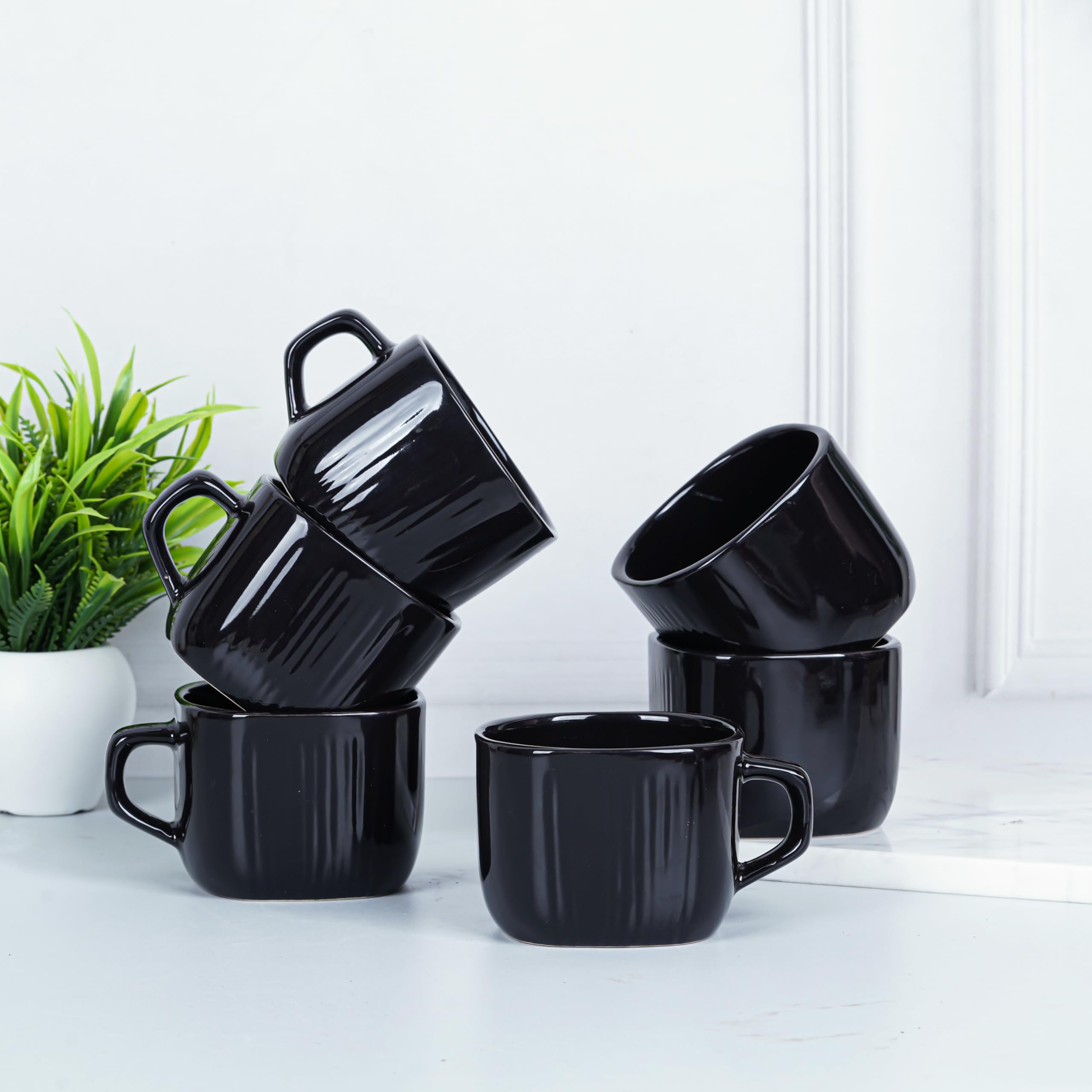 Data Zen Mug In Black, Set Of 6