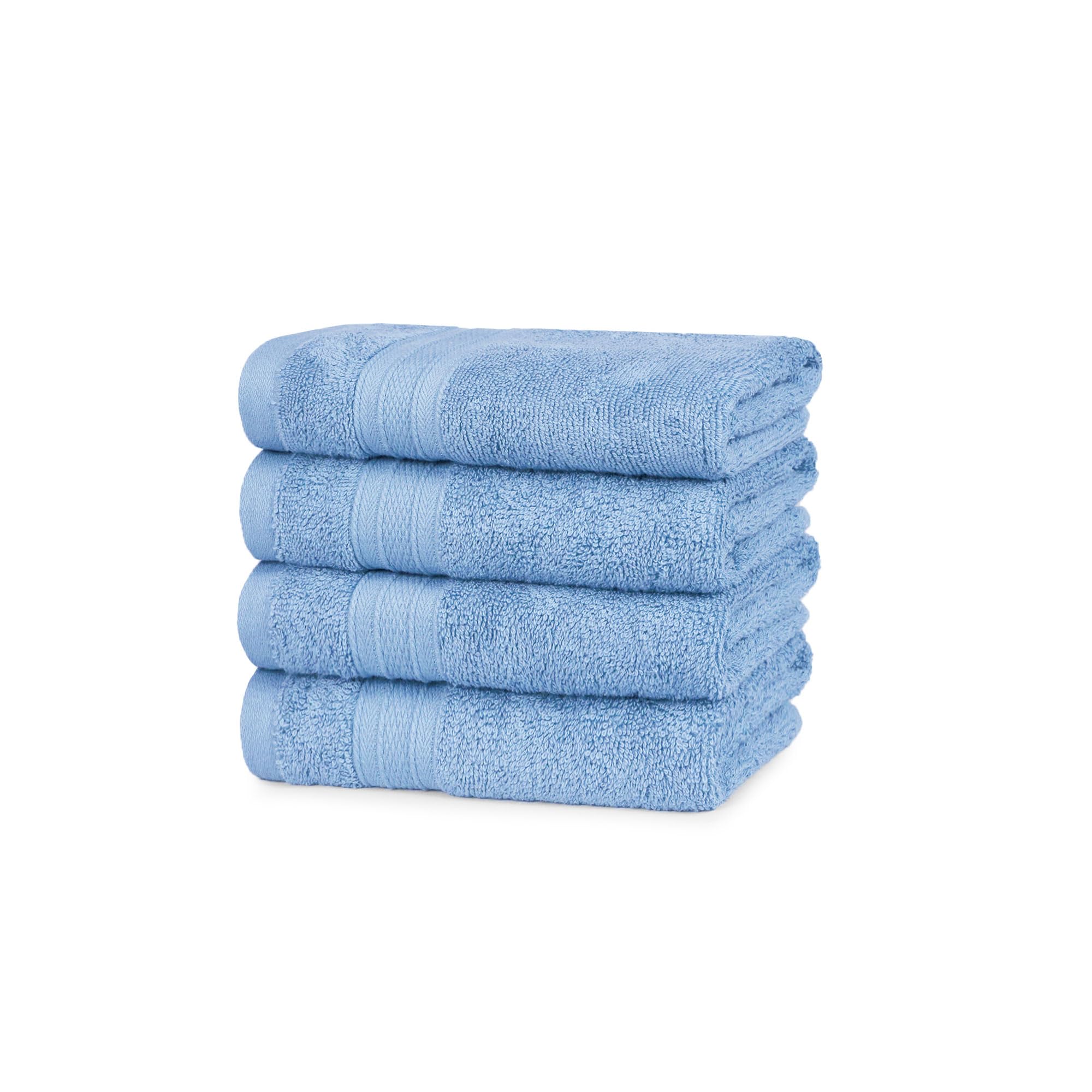 Trident Soft Comfort Air Rich Towel 100% Cotton Hand Towel For Daily Use, 500 Gsm Highly Absorbent Towels For Men/Women, 4Pc Han