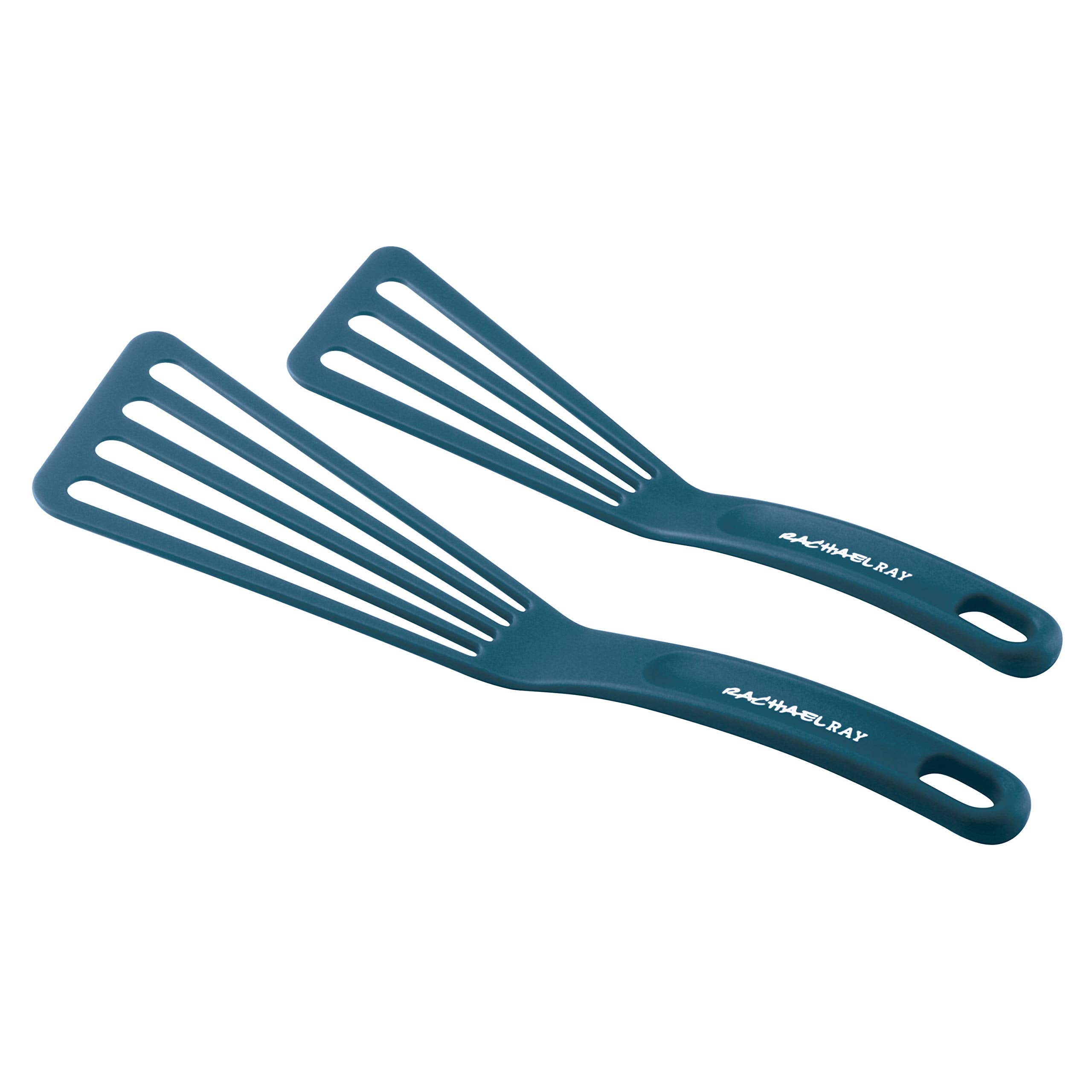 Rachael Ray Tools & Gadgets 2Piece Nylon Turner Set, Marine Blue, 10 & 12 Spatula Set