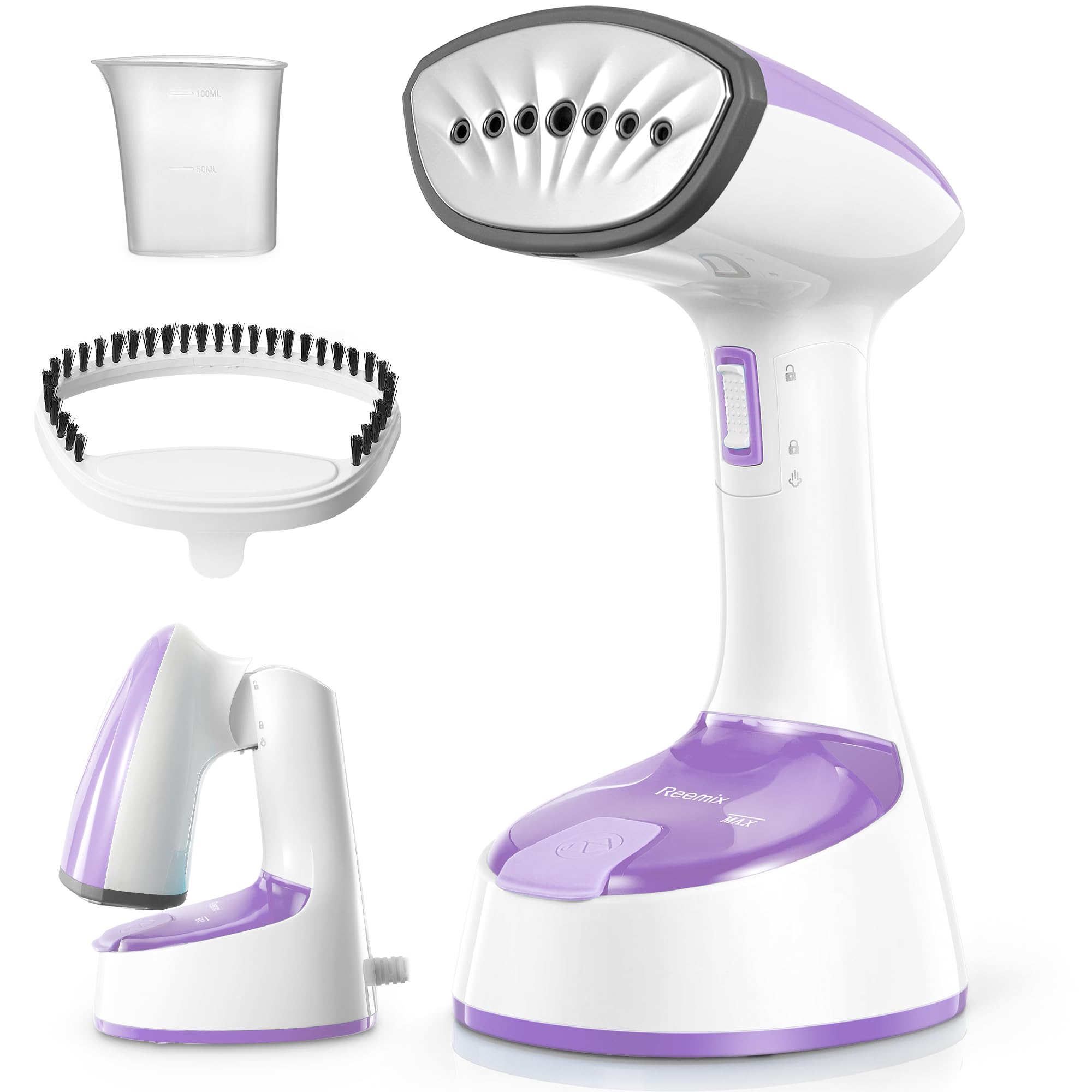 Steamer For Clothes, Folding Handheld Design Garment Wrinkles Remover, 20G/Min Strong Penetrating Steam, 25-Sec Fast Heat-Up, Fo