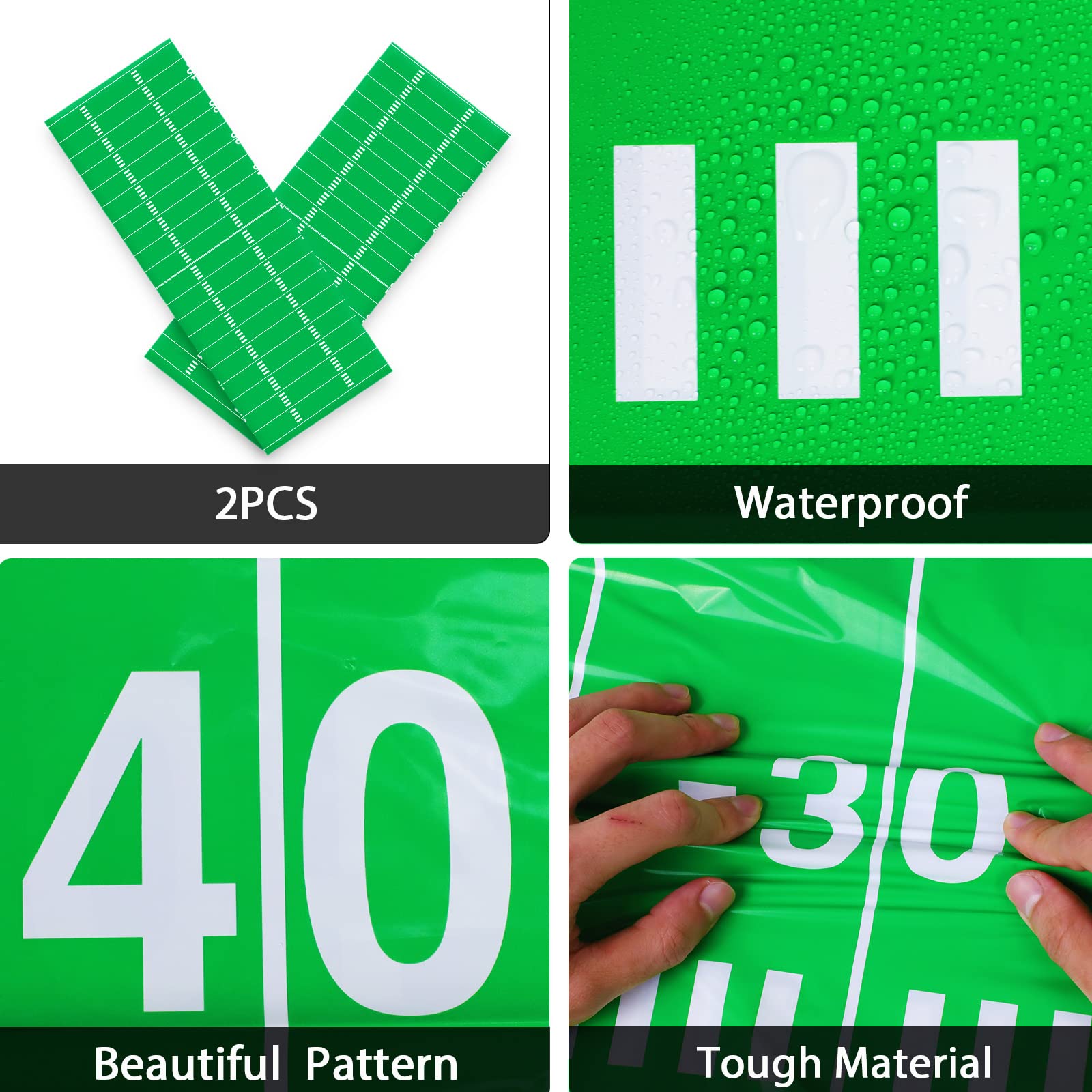 Football Party Plates And Napkins Supplies Set For 24 Guests, Disposable Sports Football Tablecloths Decorations For Football Ta