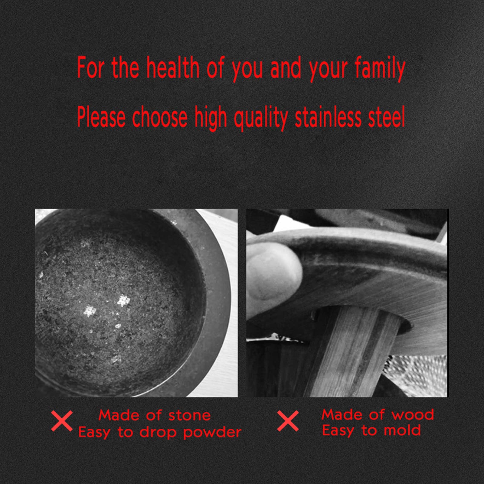 Locci Mortar And Pestle Set Large, Molcajete, Pill Grinder Guacamole Muddler And Bowls Herb Pesto Spice Crusher, 18/8 Stainless