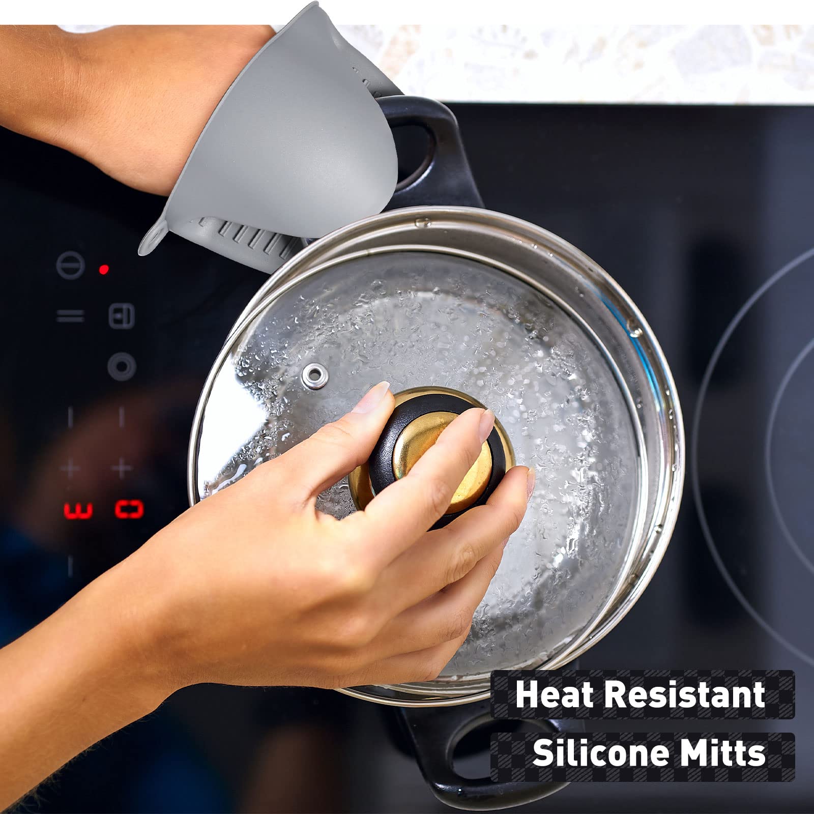 12 Pack Silicone Trivet Mats Hot Pads With Silicone Oven Mitts Non Slip Silicone Pot Holders Heat Resistant Trivet Pads Silicone