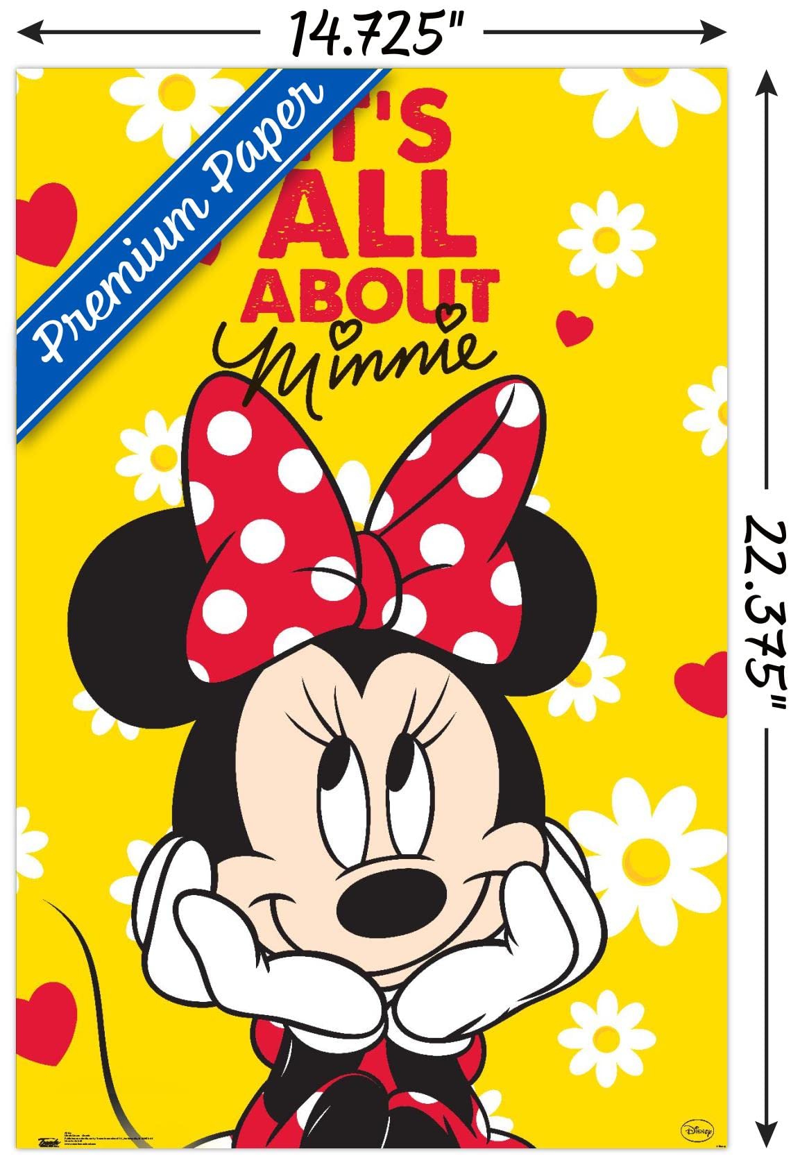 Trends International Disney Minnie Mouse - Classic Wall Poster, 14.725'' X 22.375'', Premium Unframed Version