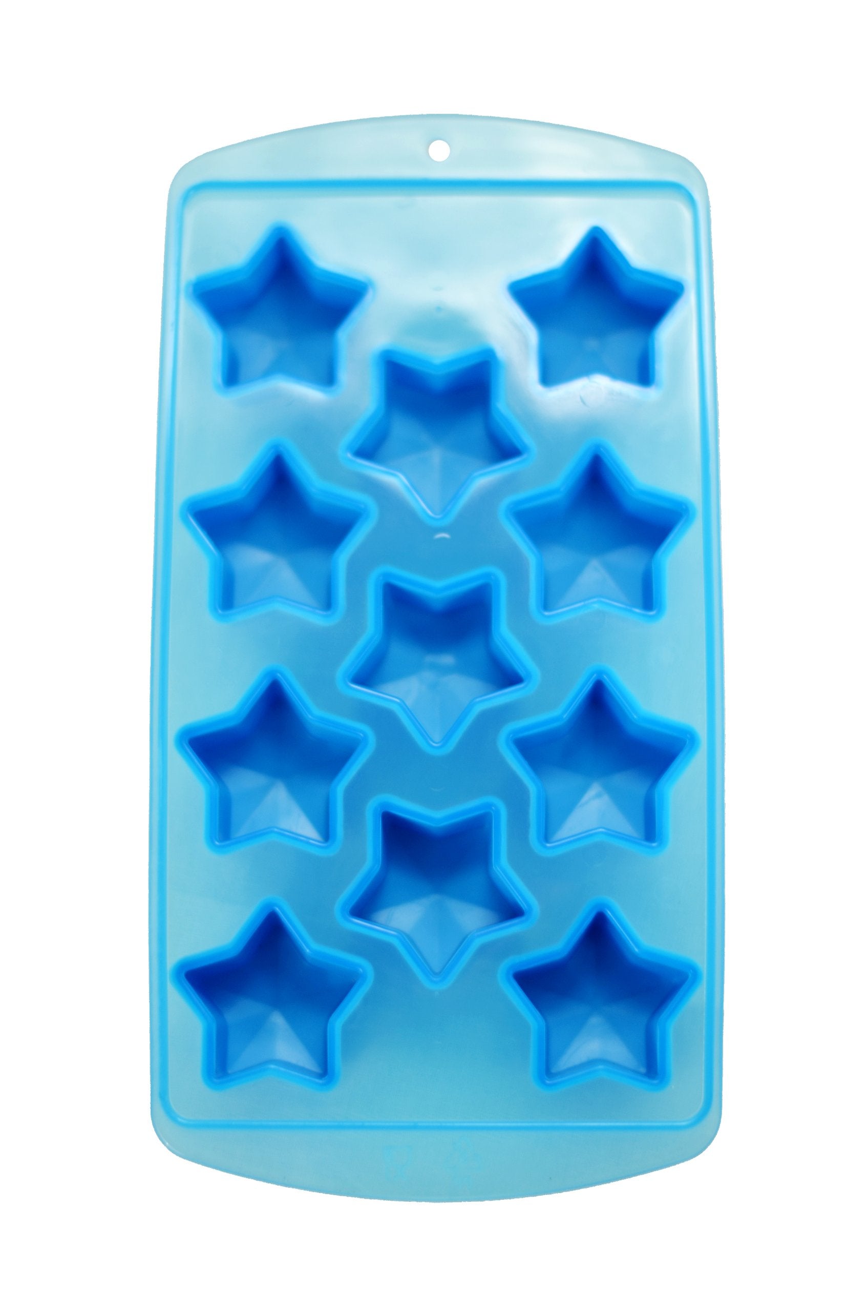 Fairly Odd Novelties Star Shape Flexible 11 Ice Cube Tray Mold Blue Rubber Novelty Gag Gift, One Size
