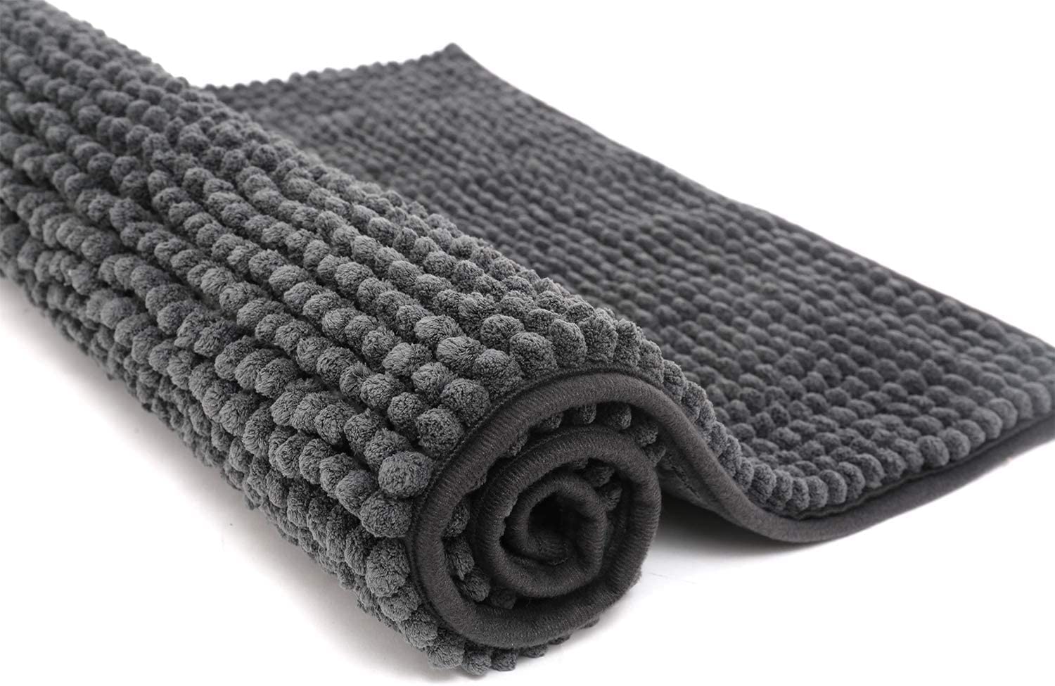 Roseate Shaggy Chenille Bath Mat (40X60 Cm) Extra Soft Super Absorbent Anti Skid Door Mats For Home/Bathroom/Bedroom/Kitchen/Flo