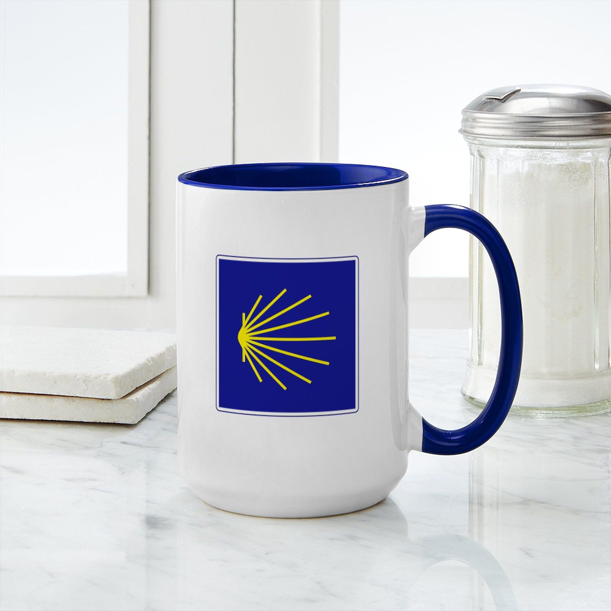 CafePress Camino De Santiago, Spain Large Mug 15 oz (444 ml) Ceramic Coffee Mug