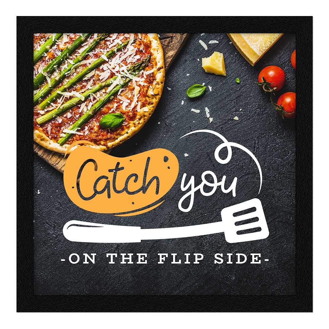 Artx Kitchen Food Quotes Motivational Funny Wall Art Frames, Framed Posters, 20 X 20 Inches, 10.0 X 10.0 Inches Each, Multicolor