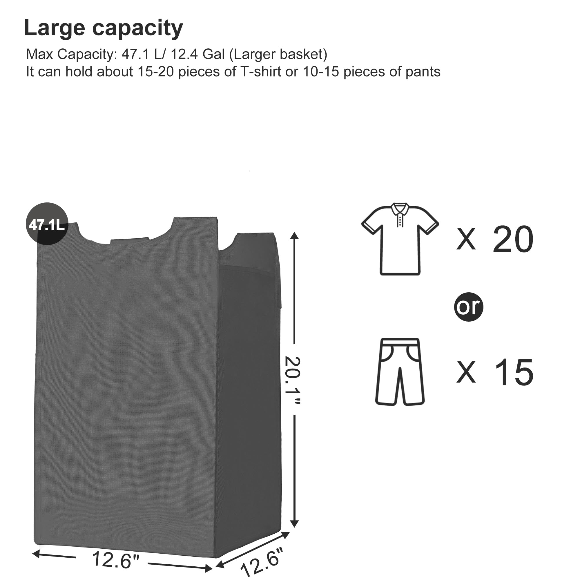 Yifeel Laundry Hamper With Shelf, Laundry Basket 4 Section, Laundry Room Organization, Laundry Sorter With Pull-Out 5 Clothes Ba
