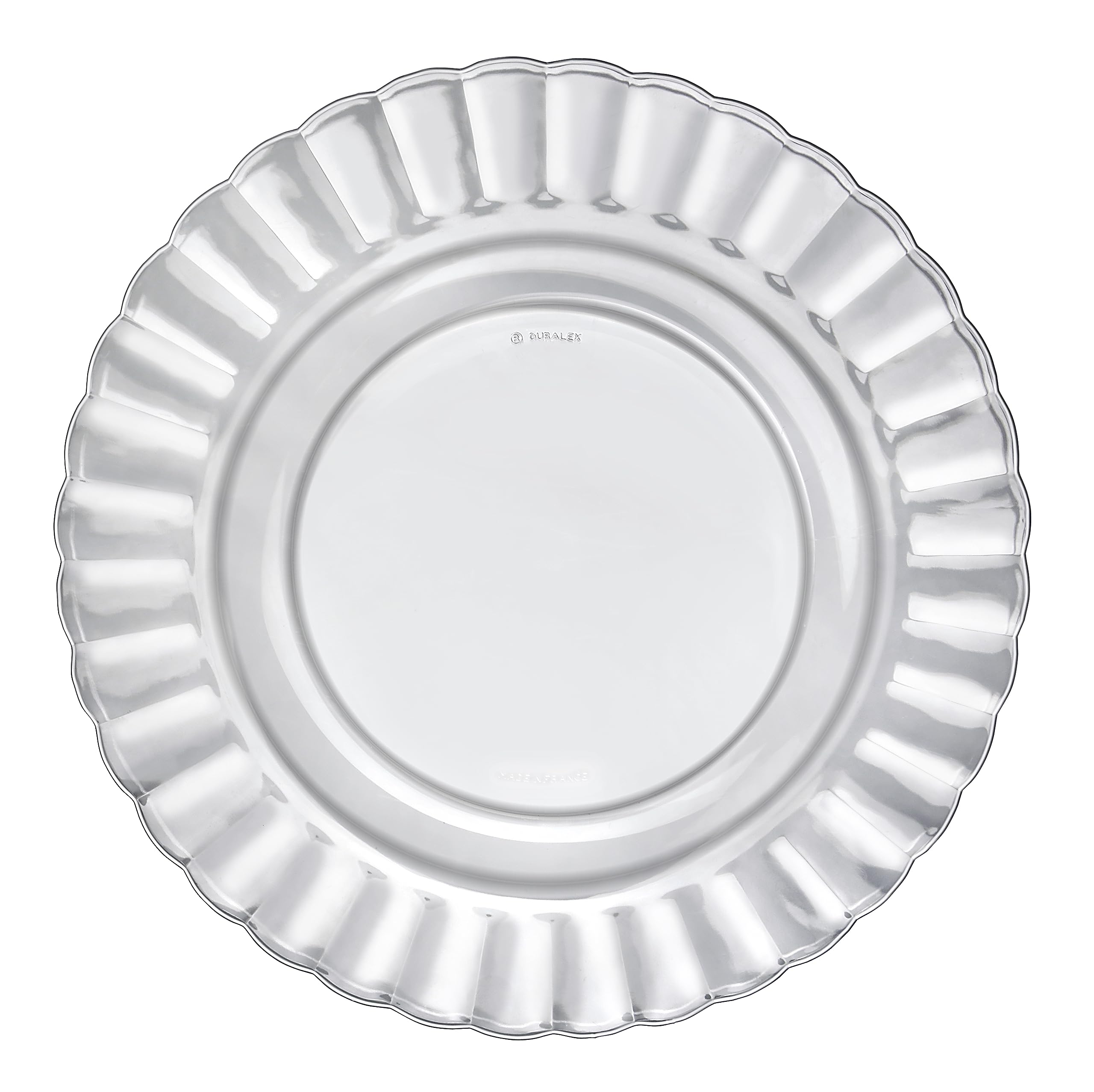 Duralex Made In France Picardie Dinner Plates Set of 6, 10.24 Clear