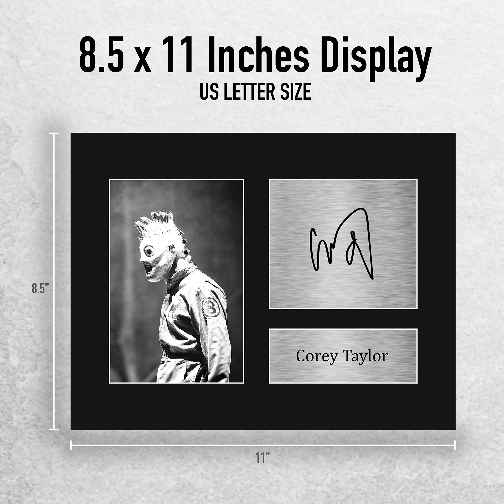 Hwc Trading Corey Taylor Slipknot Gifts Usl Printed Signed Autograph Picture For Music Memorabilia Fans - Us Letter Size