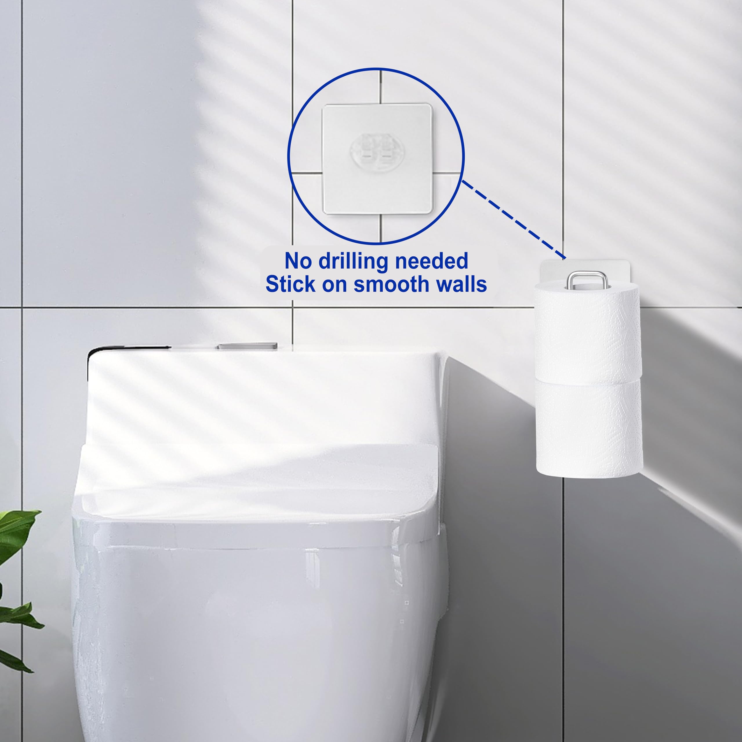 Toilet Paper Holder, Over The Tank Toilet Paper Holder, Toilet Paper Roll Holder For 2 Rolls, Bathroom Toilet Paper Holder With