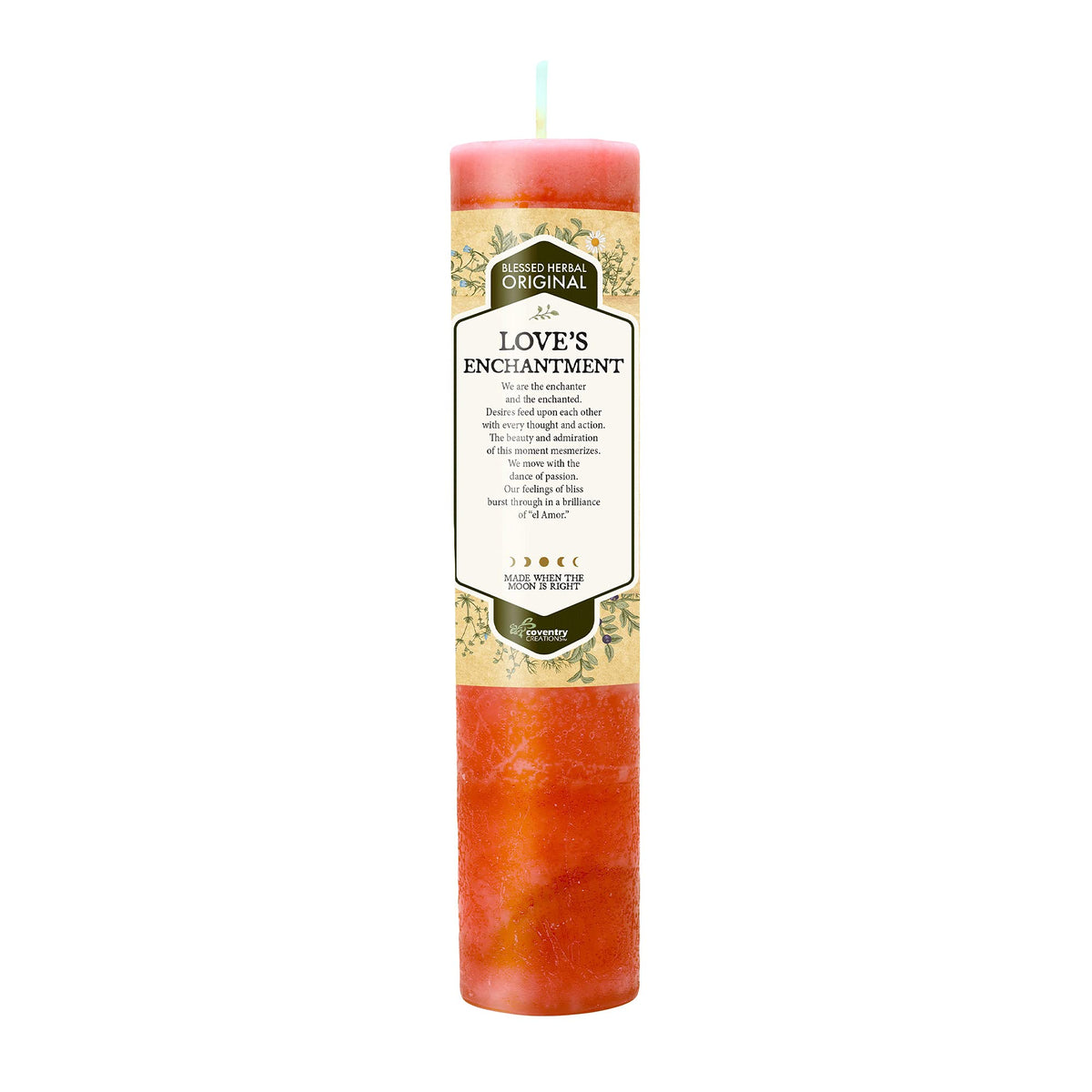 Blessed Herbal Candle Love's Enchantment