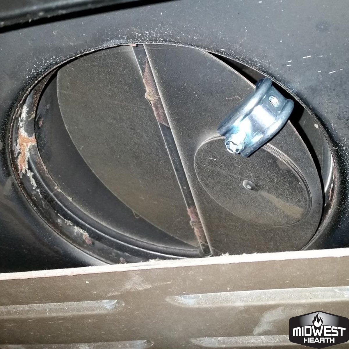 Midwest Hearth Fireplace Damper Clamp | Flue Stop Clamp For Gas Logs