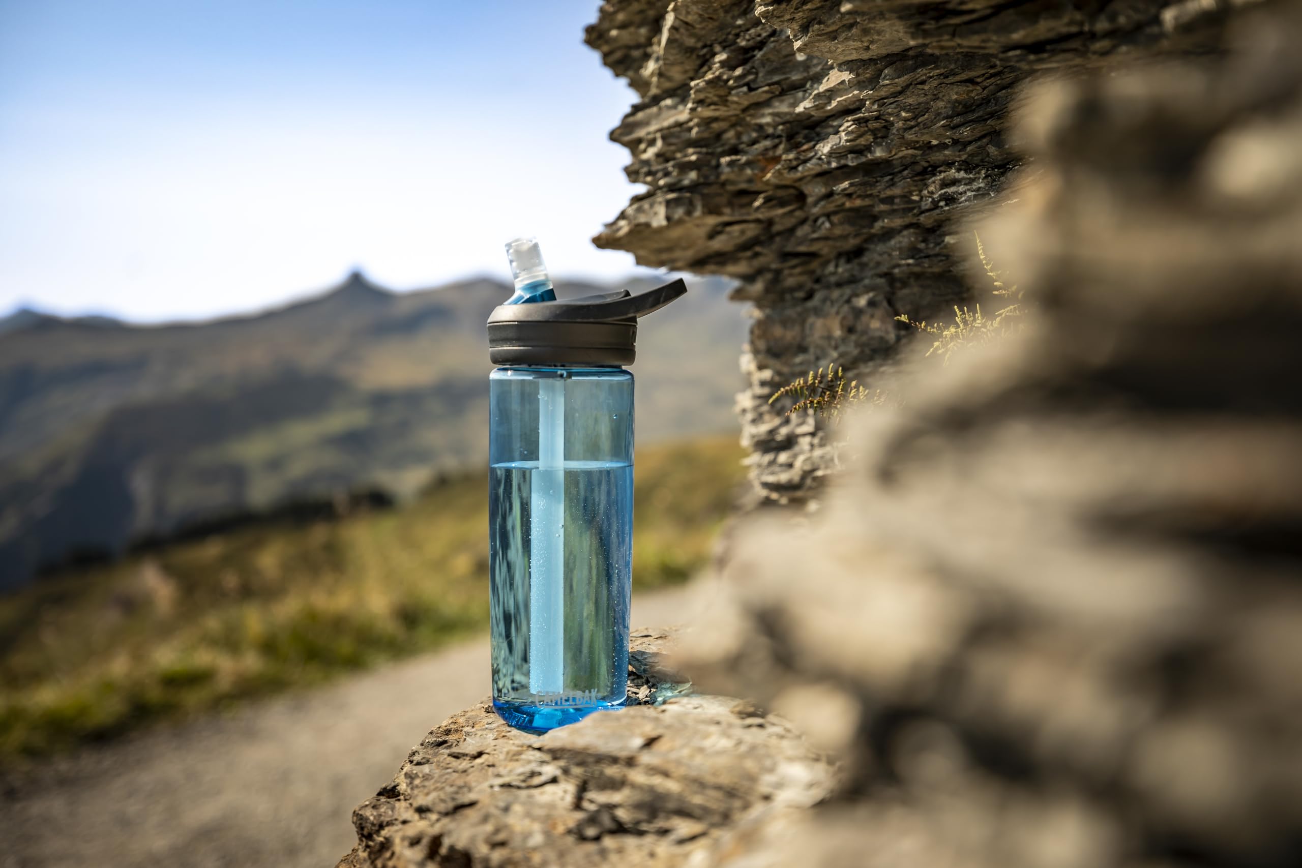 Camelbak Eddy+ Water Bottle With Tritan Renew - Straw Top 32Oz, Desert Sunrise