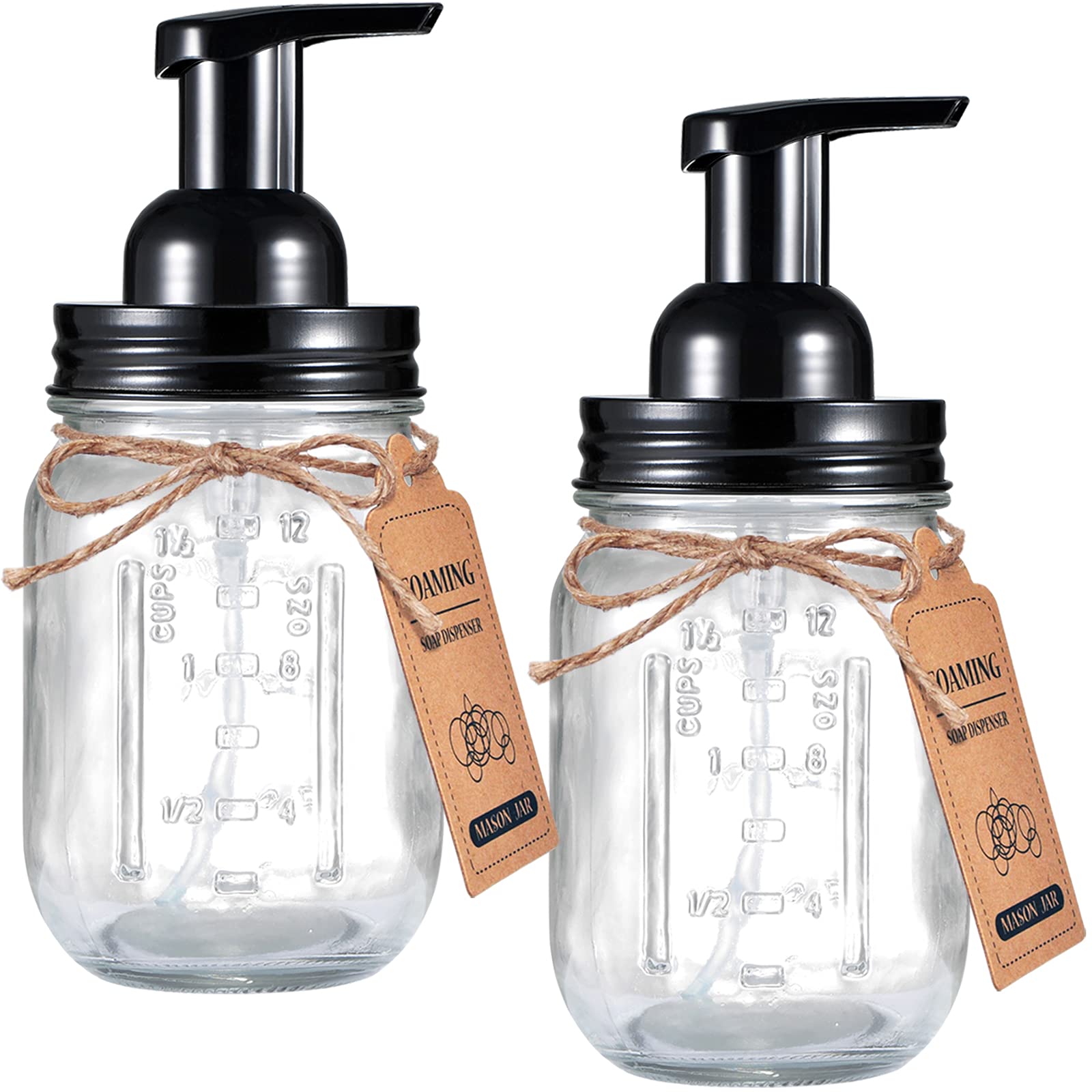 Mason Jar Foaming Soap Dispenser - Rustproof Stainless Steel Mason Jar Lid And Foaming Soap Pump,Best Hand Foam Soap Dispenser G