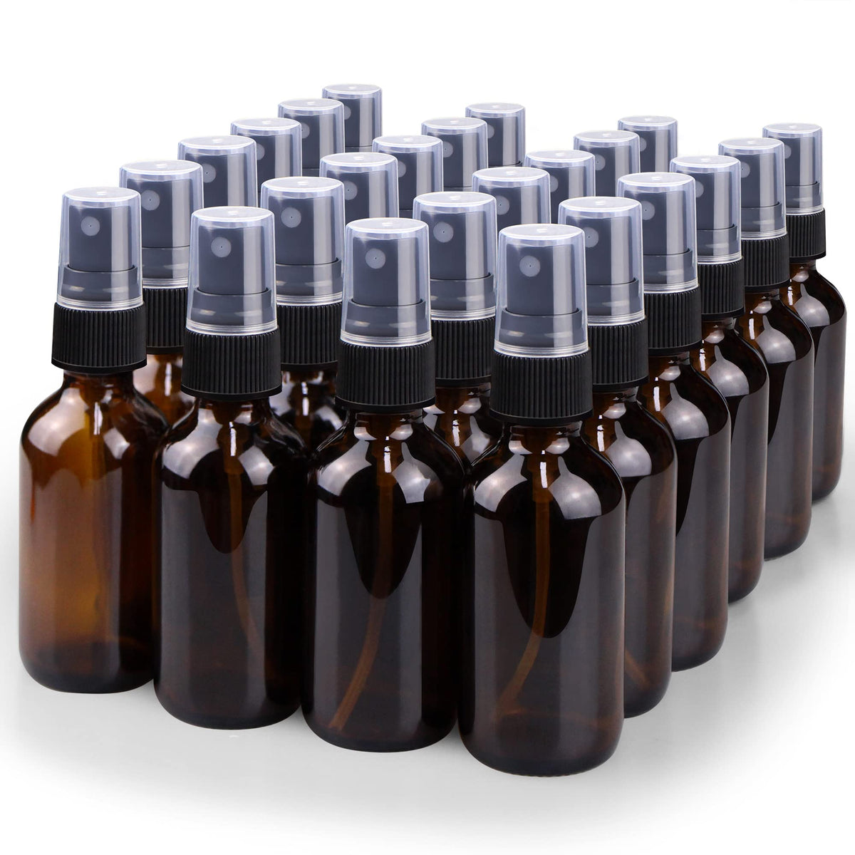 Wedama Spray Bottle, 2 Oz Fine Mist Glass Spray Bottle, Little Refillable Liquid Containers For Watering Flowers Cleaning (24 Pa