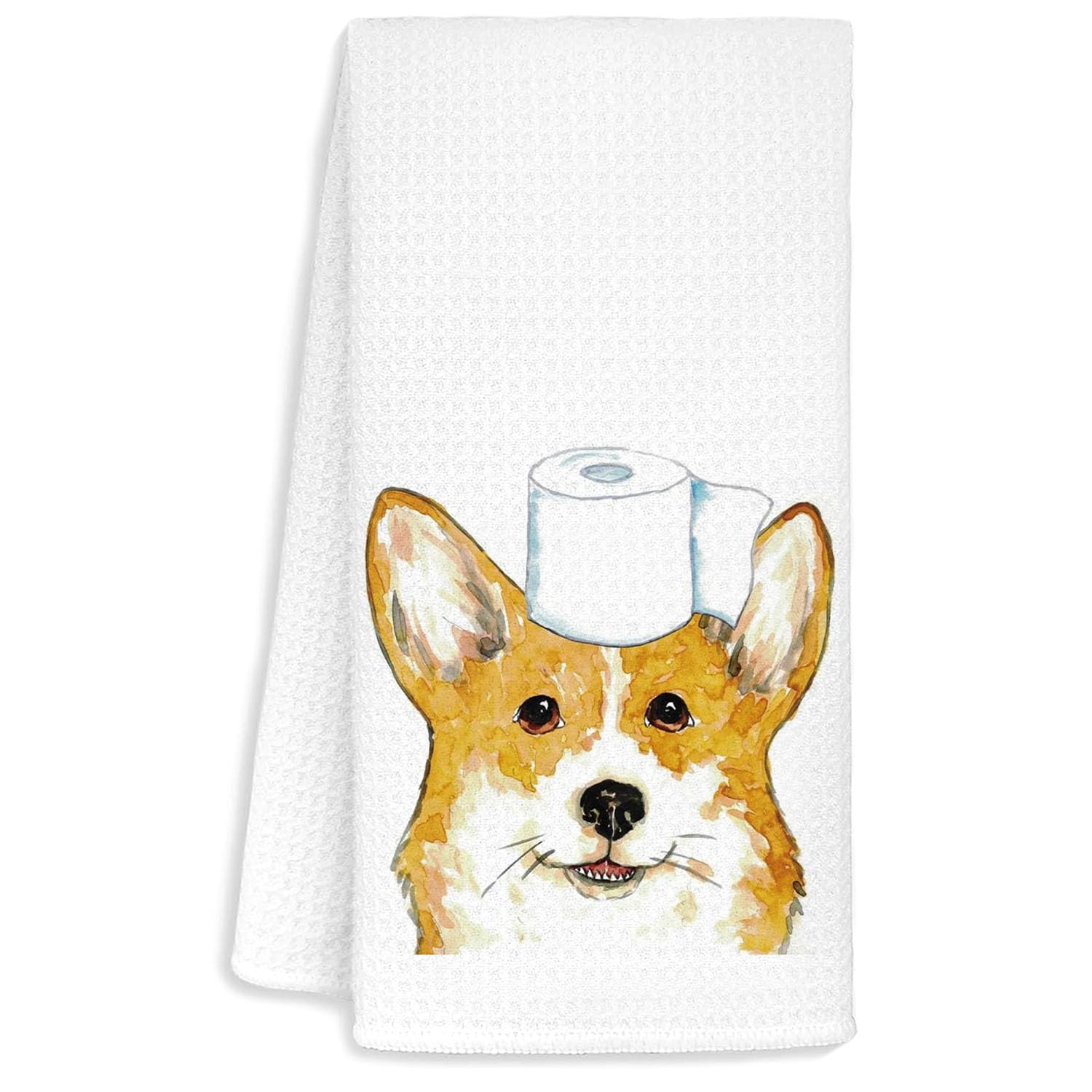 Jvpke Corgi Gifts for Corgi Lovers, Corgi Hand Towels for Bathroom 16x24,Dog Dish Towels for Kitchen, Corgi Decor for Bathroom,C