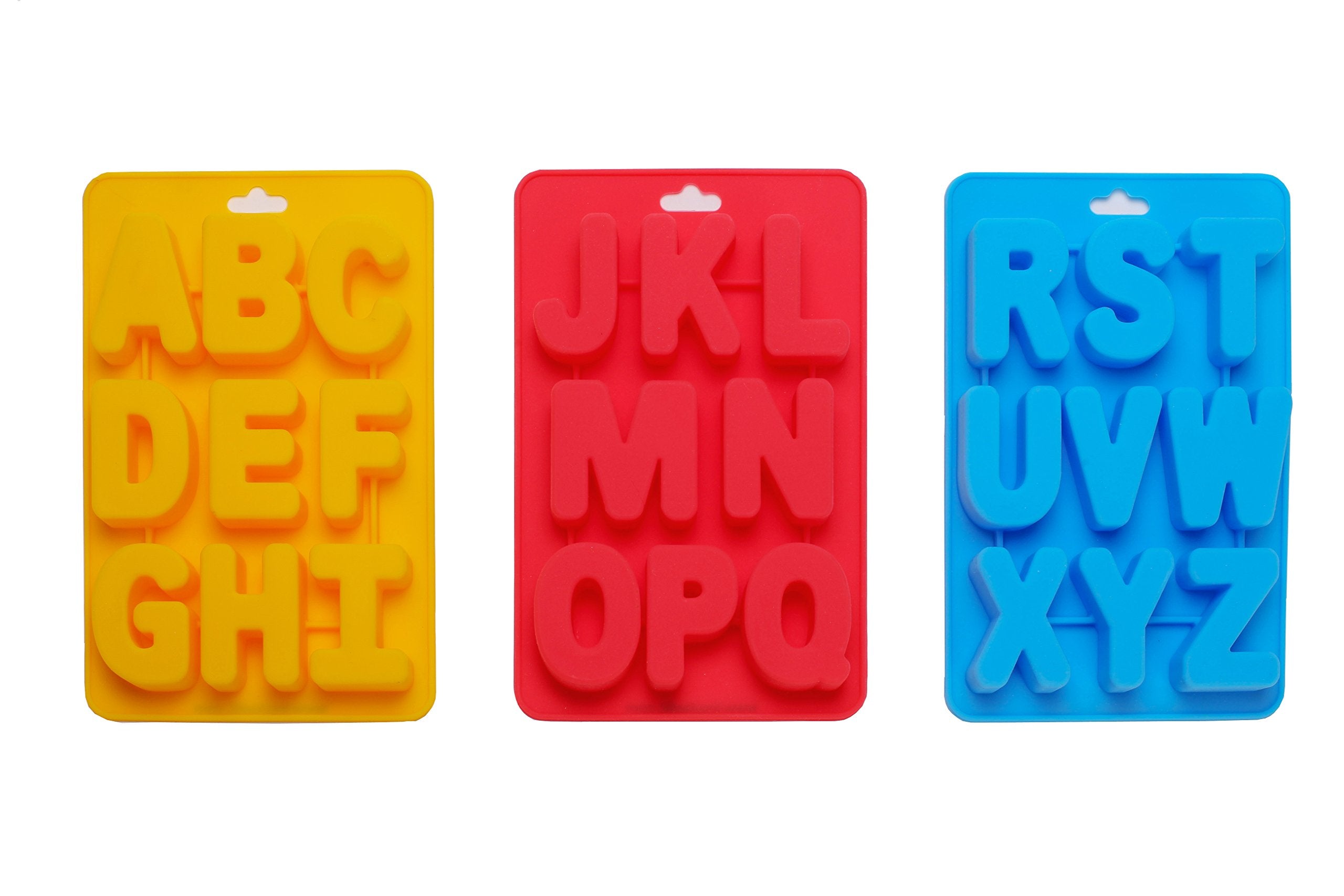 Traytastic! Silicone Letter Mold A-Z Alphabet - Large 1.5'' Cavity - Wax Crayons, Resin, Candy, Chocolate, Crafting, Baking, Mol