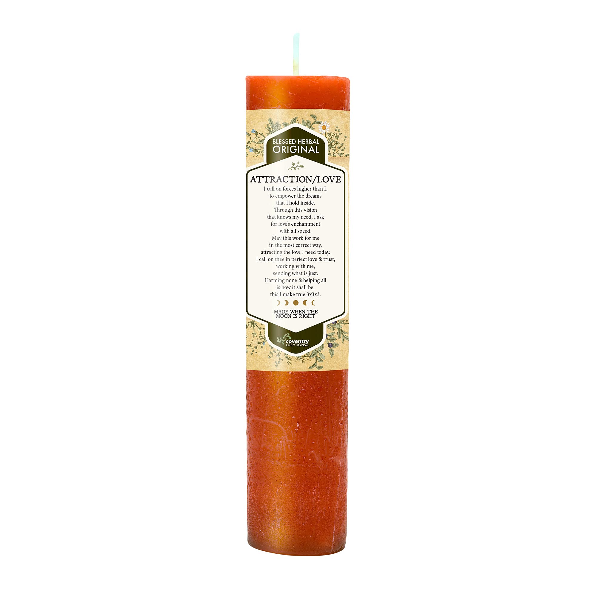 Blessed Herbal Candle Attraction/Love