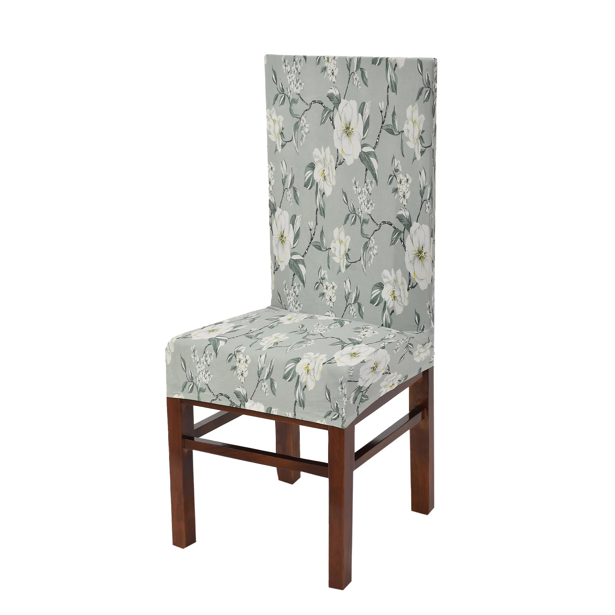 Yellow Weaves Elastic Stretchable Dining Chair Cover, Removable Washable Elastic Floral Printed Dining Chair Covers (1 Piece, Fo