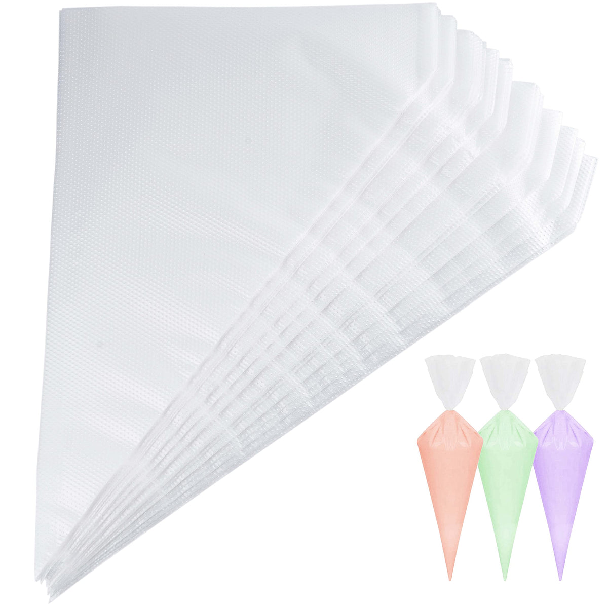 Piping Bags, Pastry Bags 12 Inch 100Pcs, Disposable Icing Piping Pastry Bags For Cookie/Cake Decorating Supplies, Anti Burst And