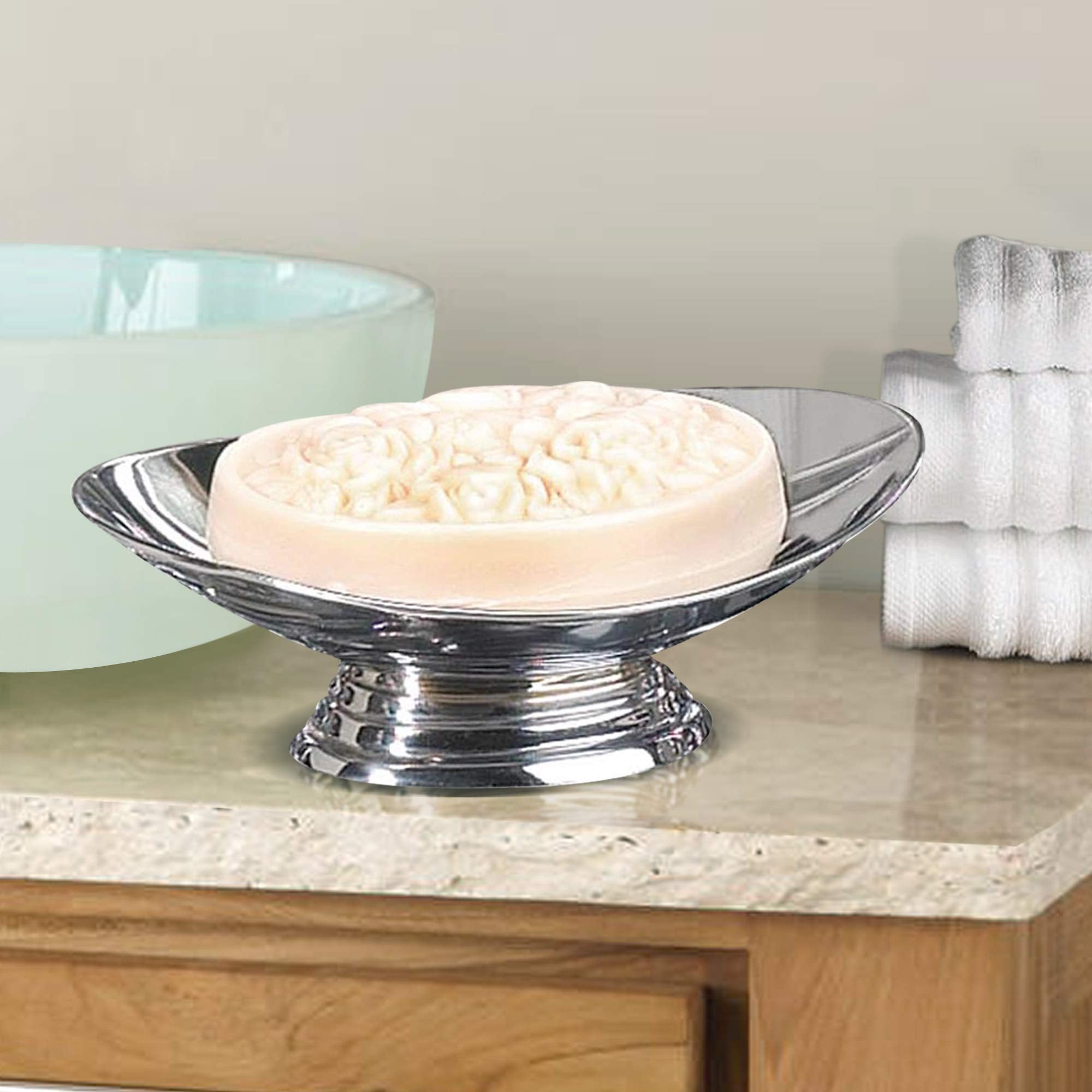 Nu Steel Timeless Soap Dish, Chrome Plated